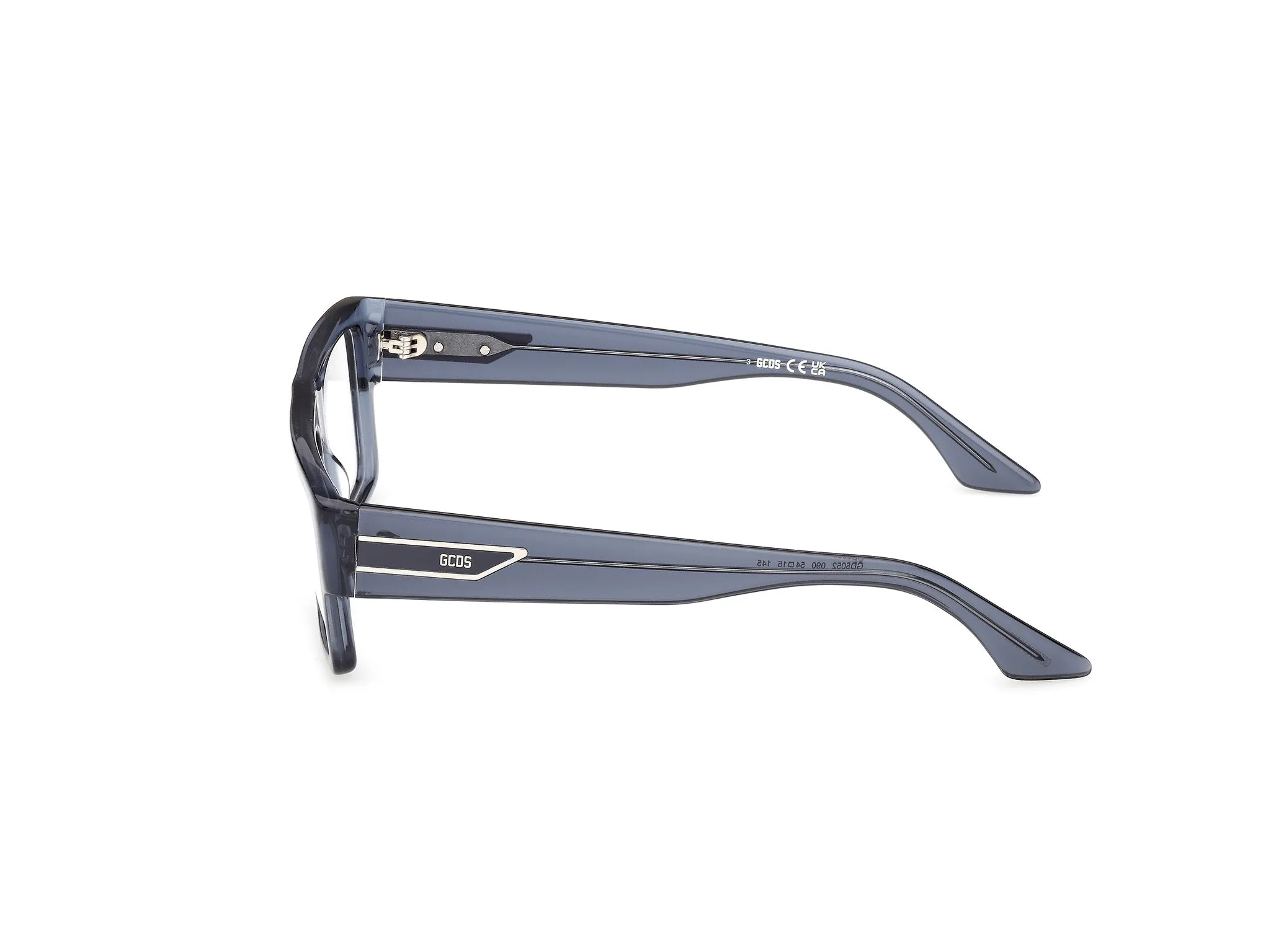GCDS GD5052 90 Montature da vista Acetato Blu Squadrata Normale - immagine 3