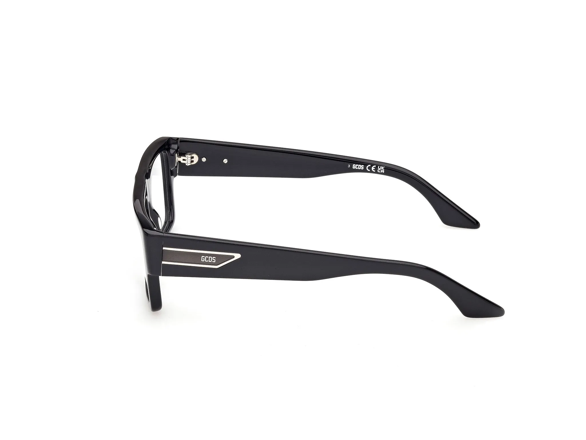 GCDS GD5052 1 Montature da vista Acetato Nero Squadrata Normale - immagine 3