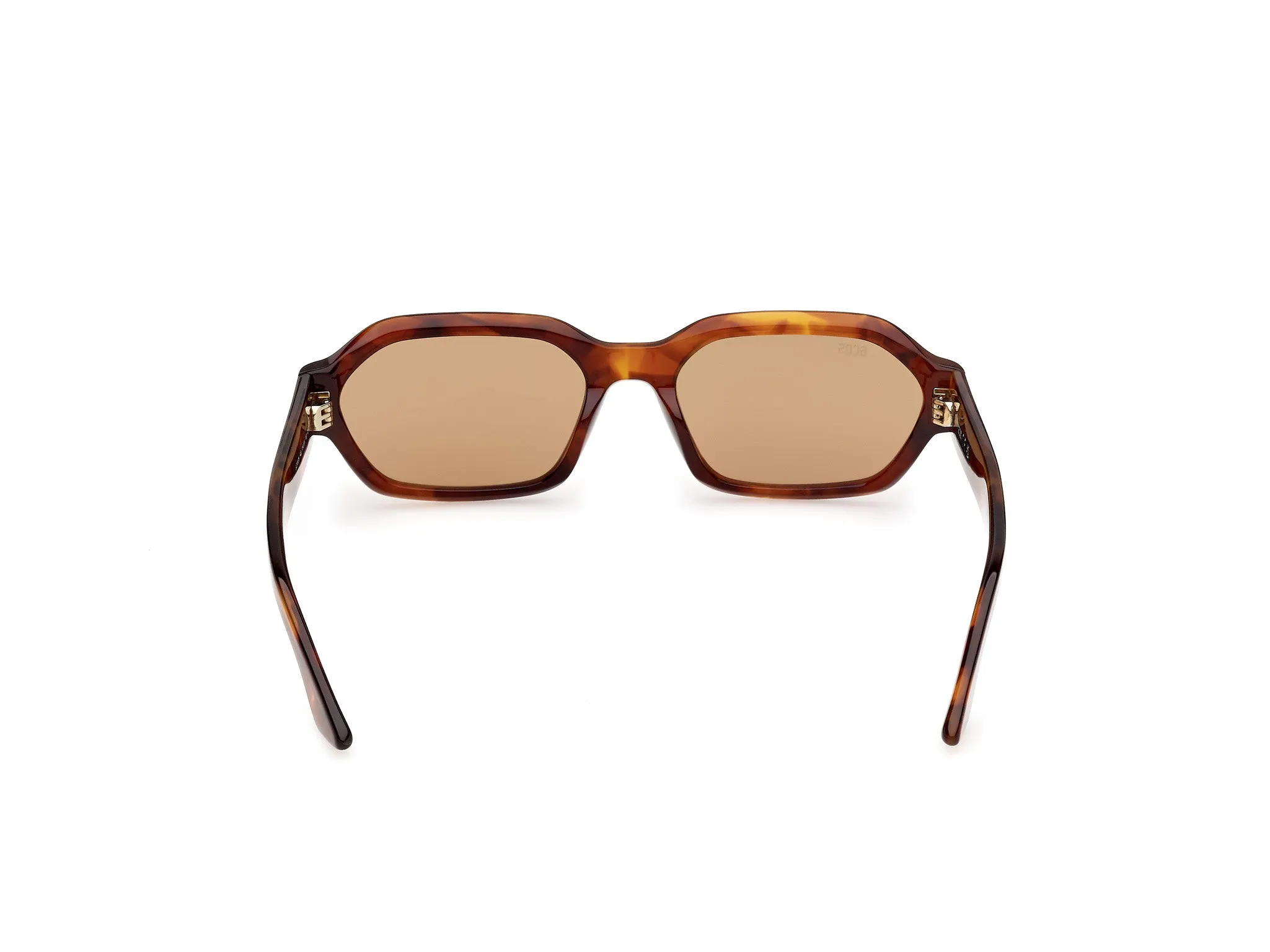 GCDS GD0076 54J Occhiali da sole Acetato Havana Roviex Geometrica Normale - immagine 4
