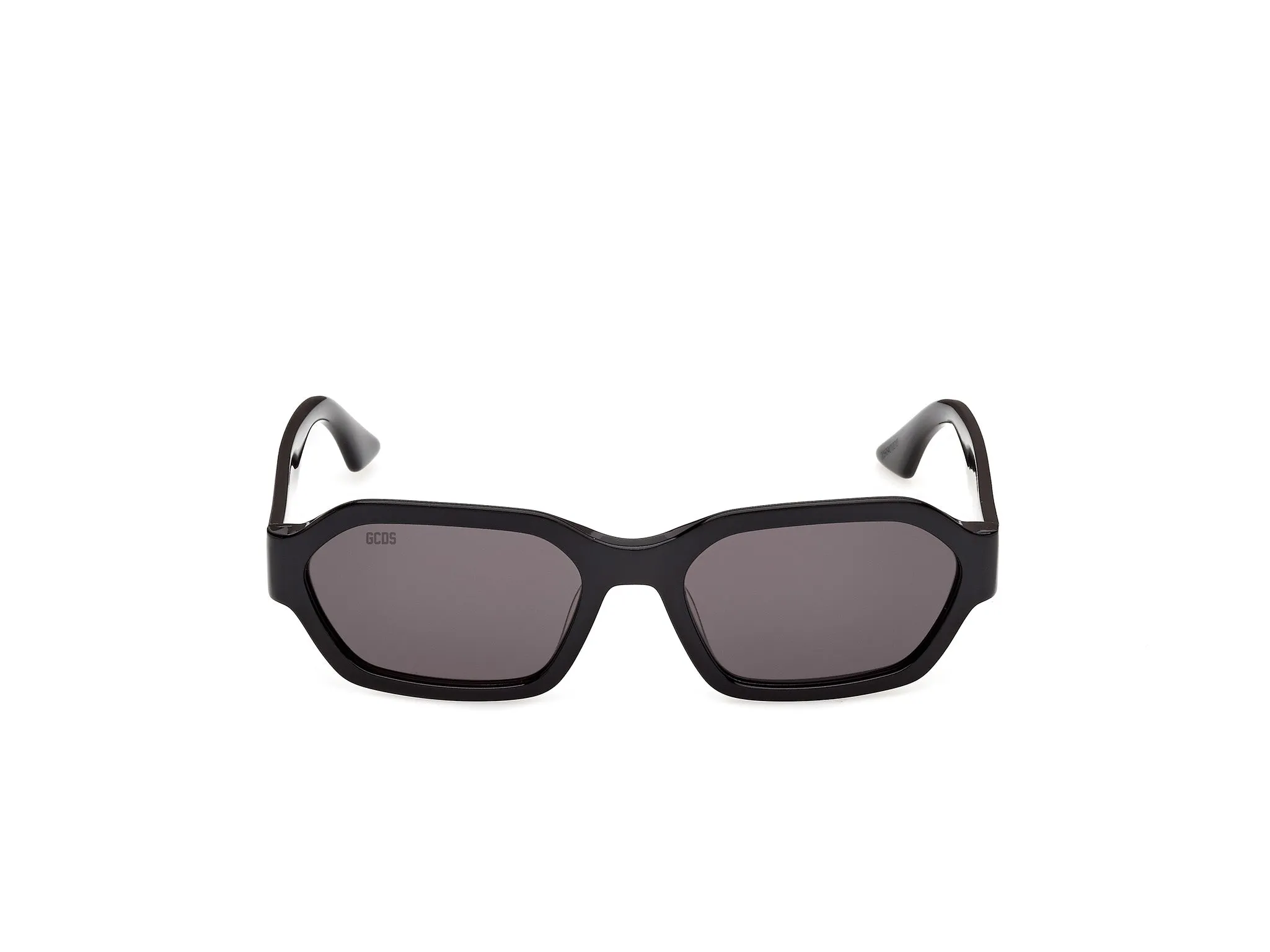 GCDS GD0076 01A Occhiali da sole Acetato Nero Fumo Geometrica Normale - immagine 2