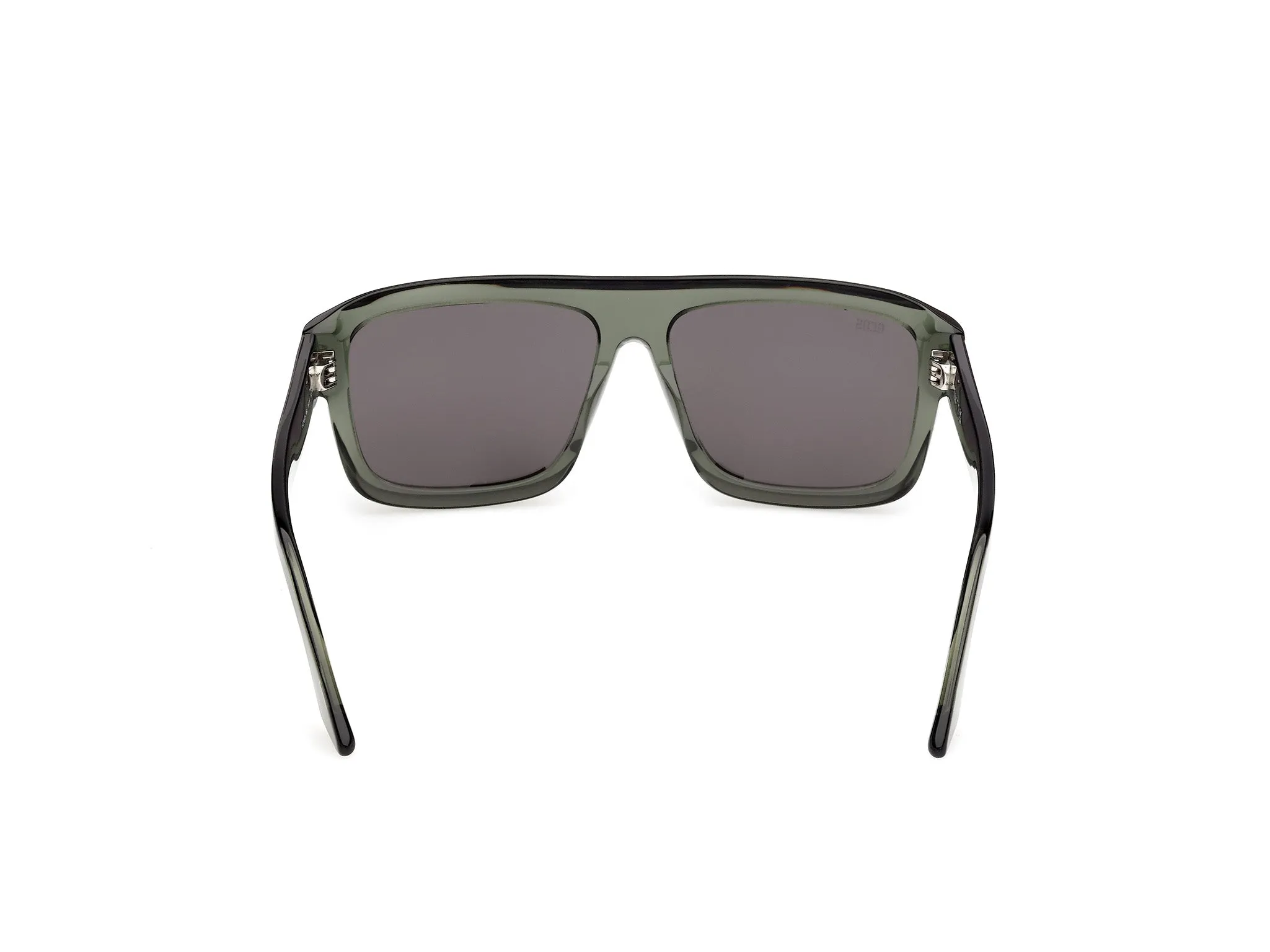 GCDS GD0075 96A Occhiali da sole Acetato Verde Fumo Squadrata Normale - immagine 4