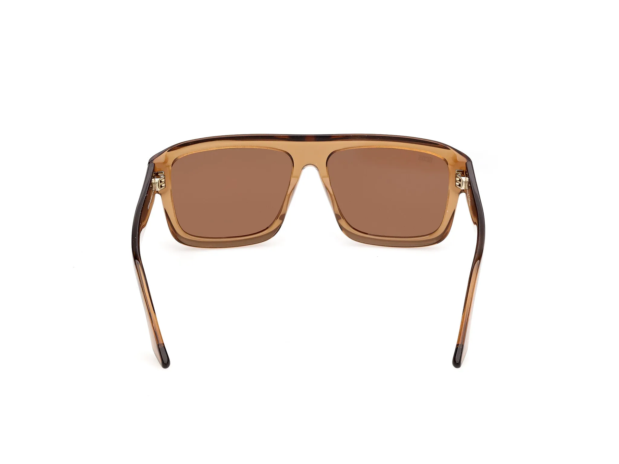 GCDS GD0075 45E Occhiali da sole Acetato Marrone Marrone Squadrata Normale - immagine 4