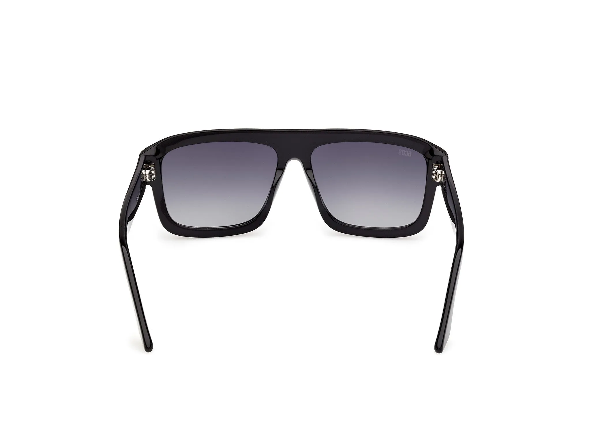 GCDS GD0075 01B Occhiali da sole Acetato Nero Fumo Squadrata Normale - immagine 4