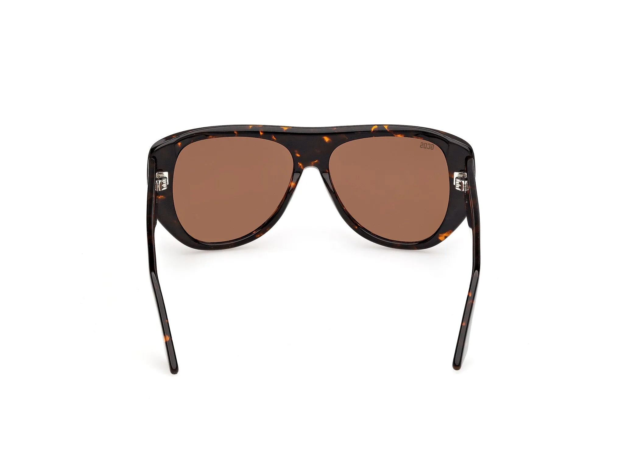 GCDS GD0074 52E Occhiali da sole Acetato Havana Marrone Maschera Normale - immagine 4