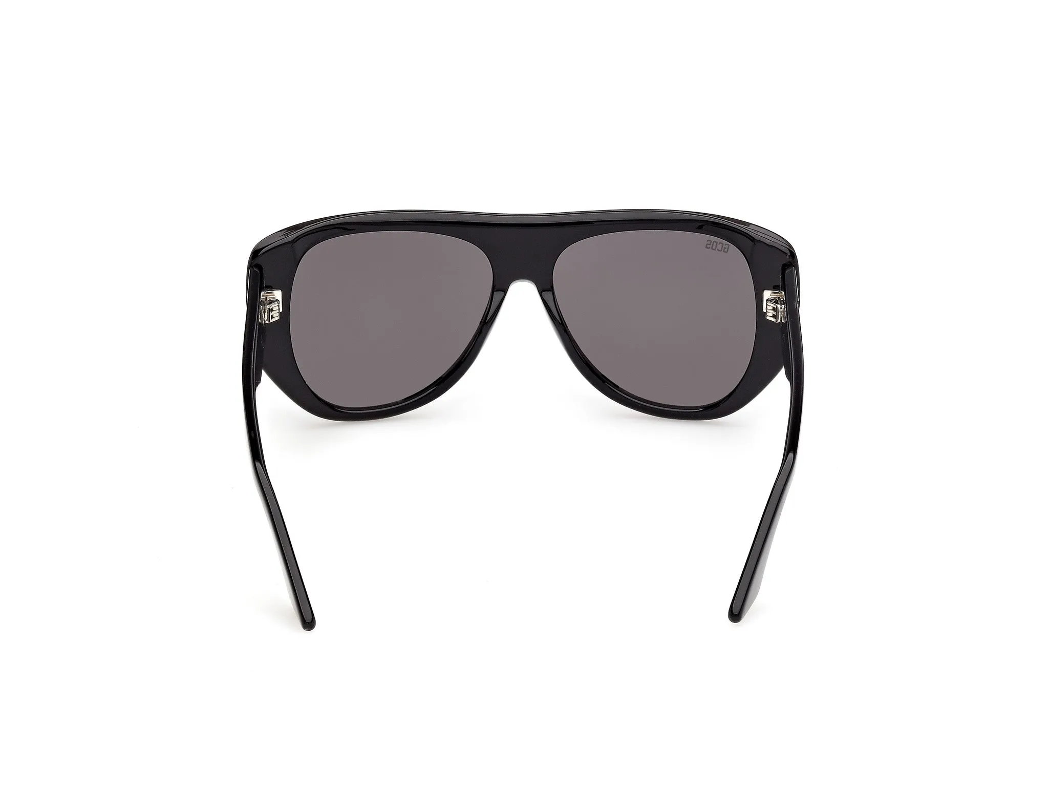 GCDS GD0074 01A Occhiali da sole Acetato Nero Fumo Maschera Normale - immagine 4