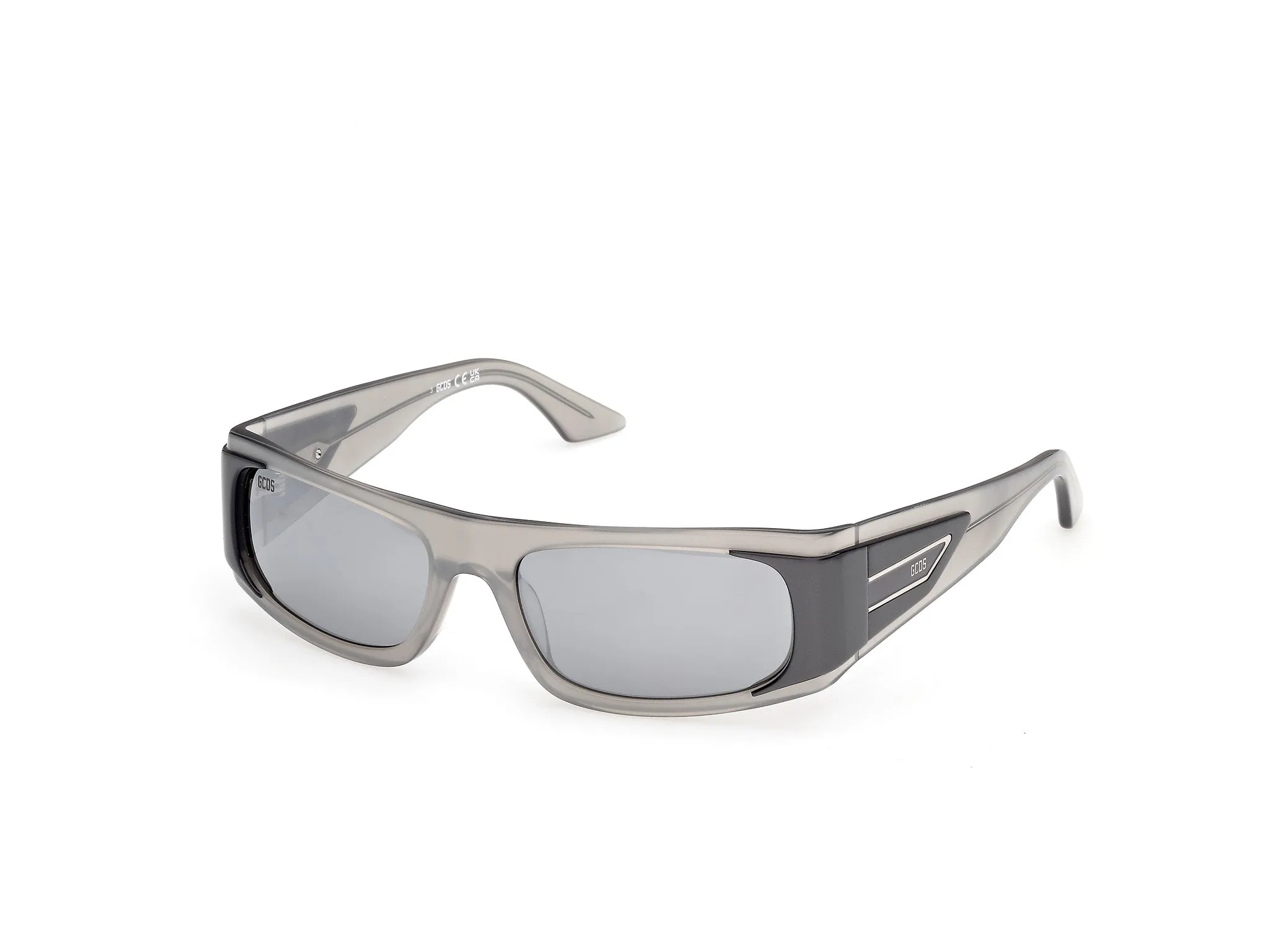GCDS GD0073 20C Occhiali da sole Acetato Grigio Fumo Squadrata Normale - immagine 1