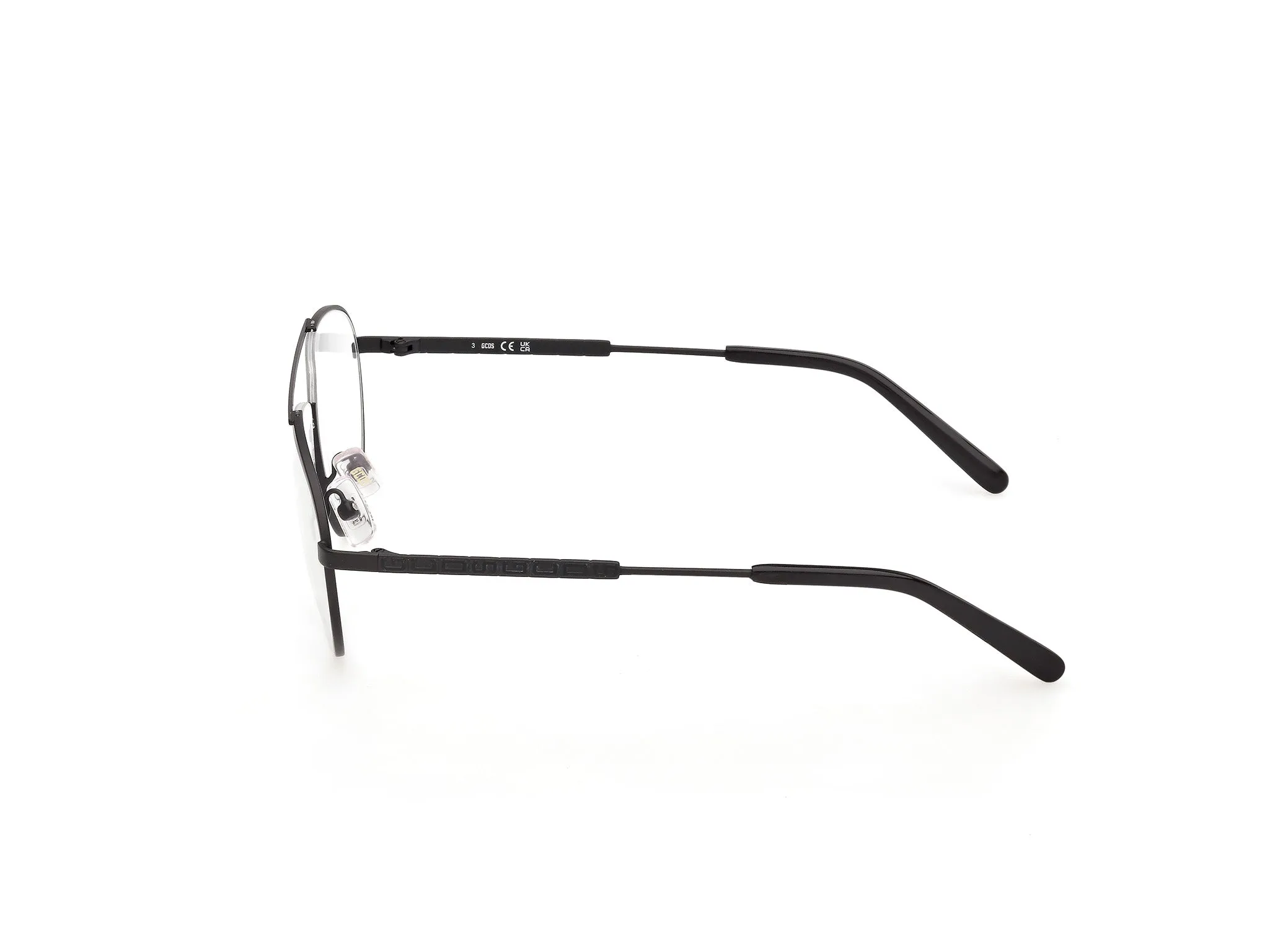 GCDS GD5056 2 Montature da vista Metallo Nero Pilot Normale - immagine 3
