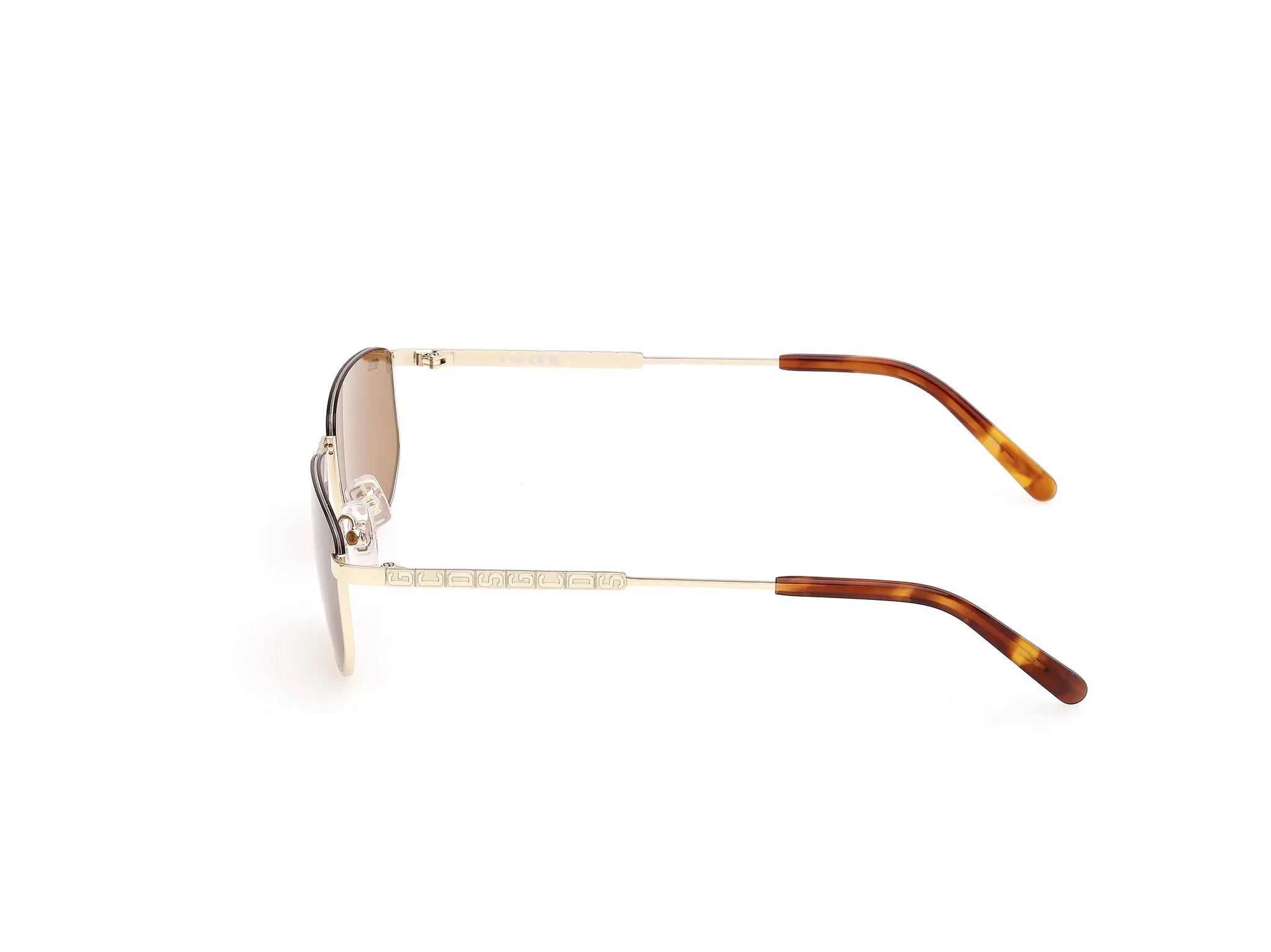GCDS GD0079 32J Occhiali da sole Metallo Oro Roviex Squadrata Normale - immagine 3