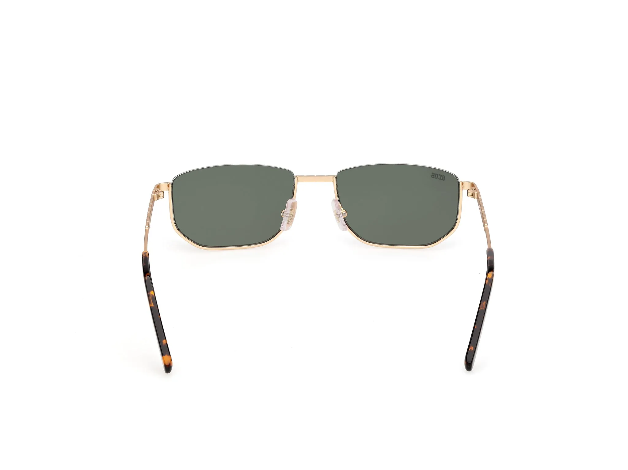 GCDS GD0079 31N Occhiali da sole Metallo Oro Verde Squadrata Normale - immagine 4