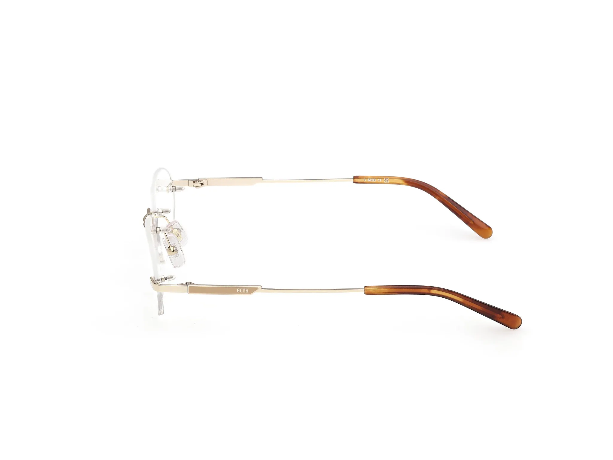 GCDS GD5057 32 Montature da vista Metallo Oro Rotonda Normale - immagine 3