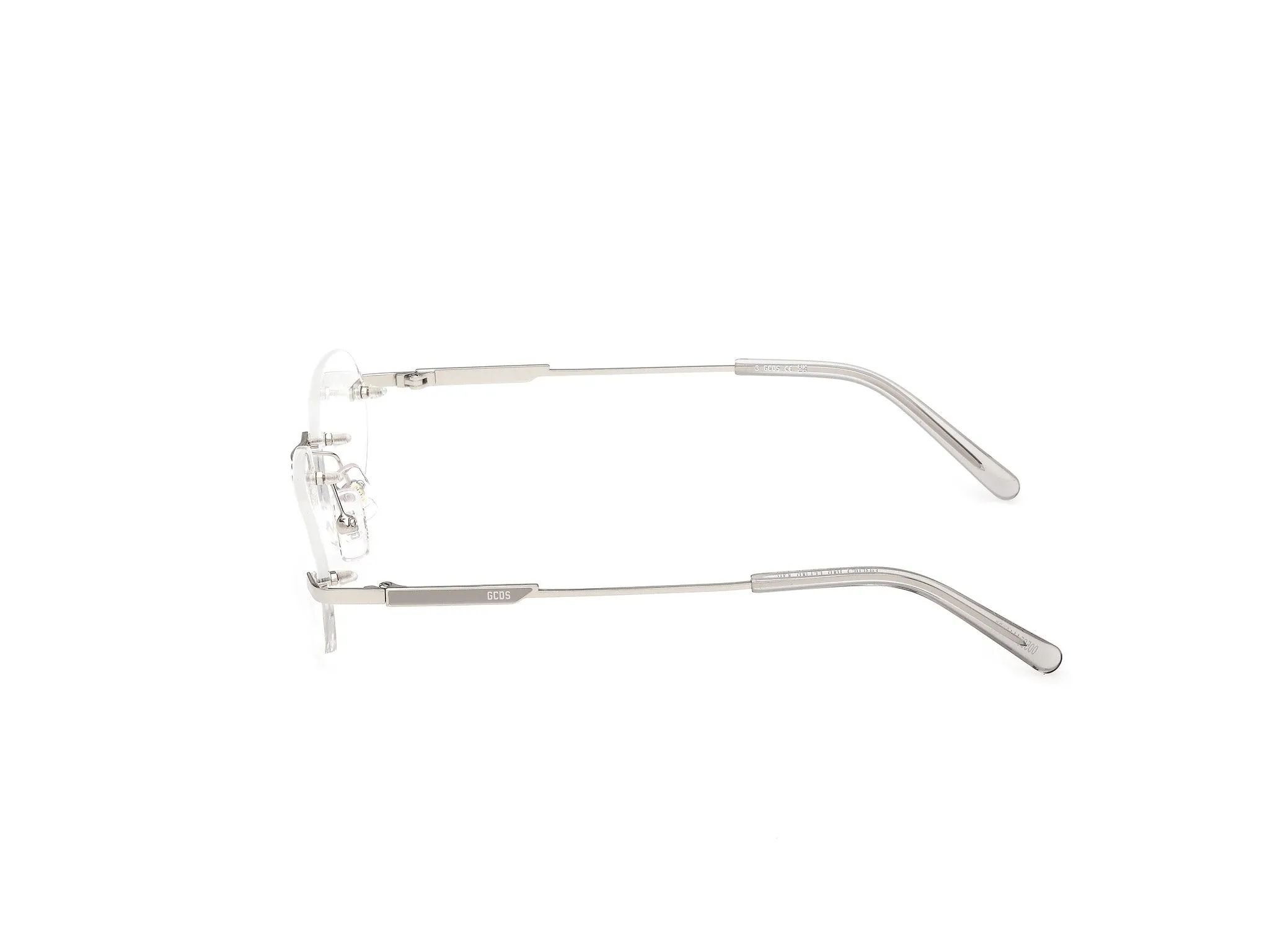 GCDS GD5057 16 Montature da vista Metallo Palladio Rotonda Normale - immagine 3