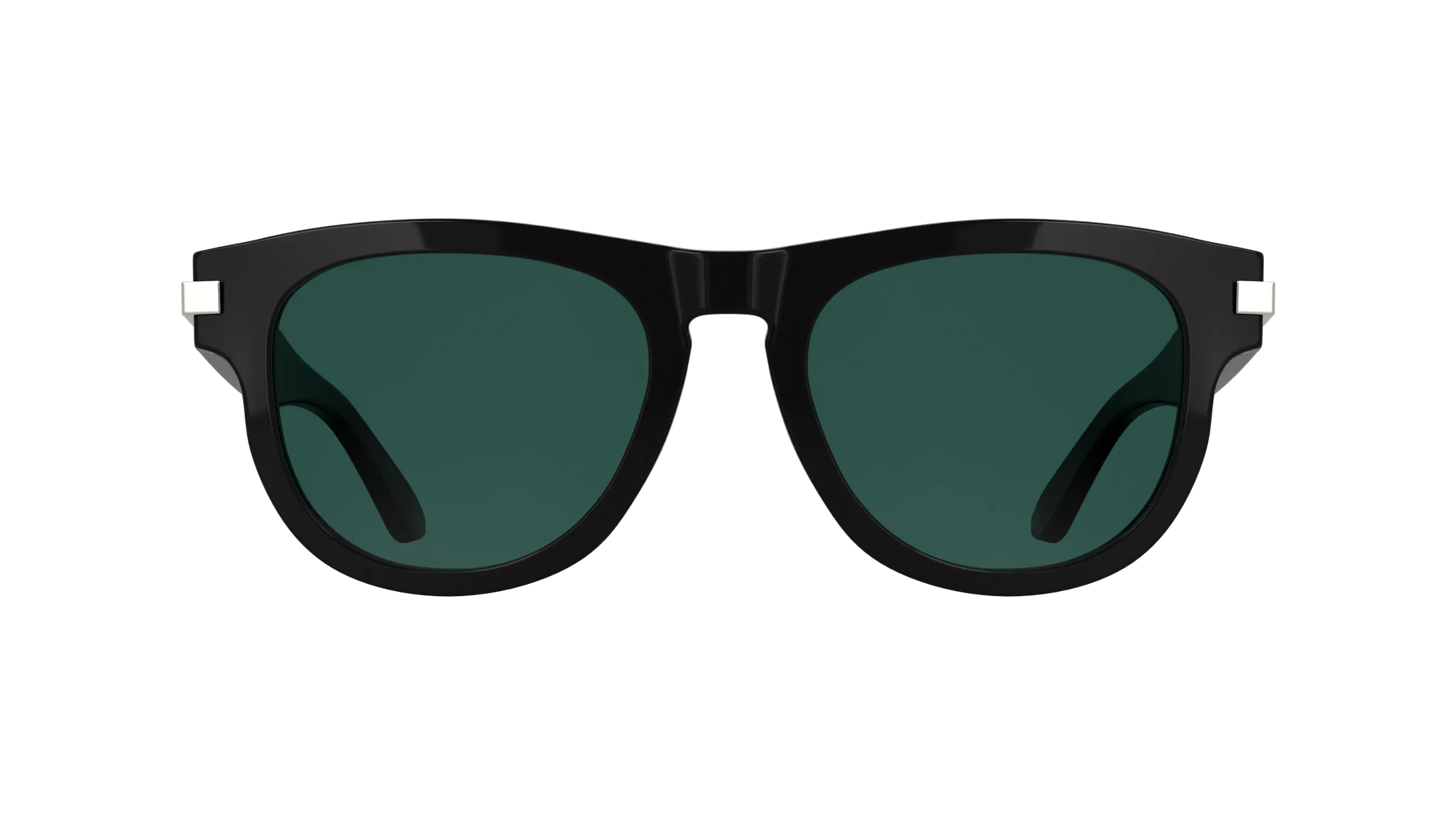 Calvin Klein CK25532S 001 Occhiali da sole Acetato Nero Verde / Petrolio Pilot Normale - immagine 2