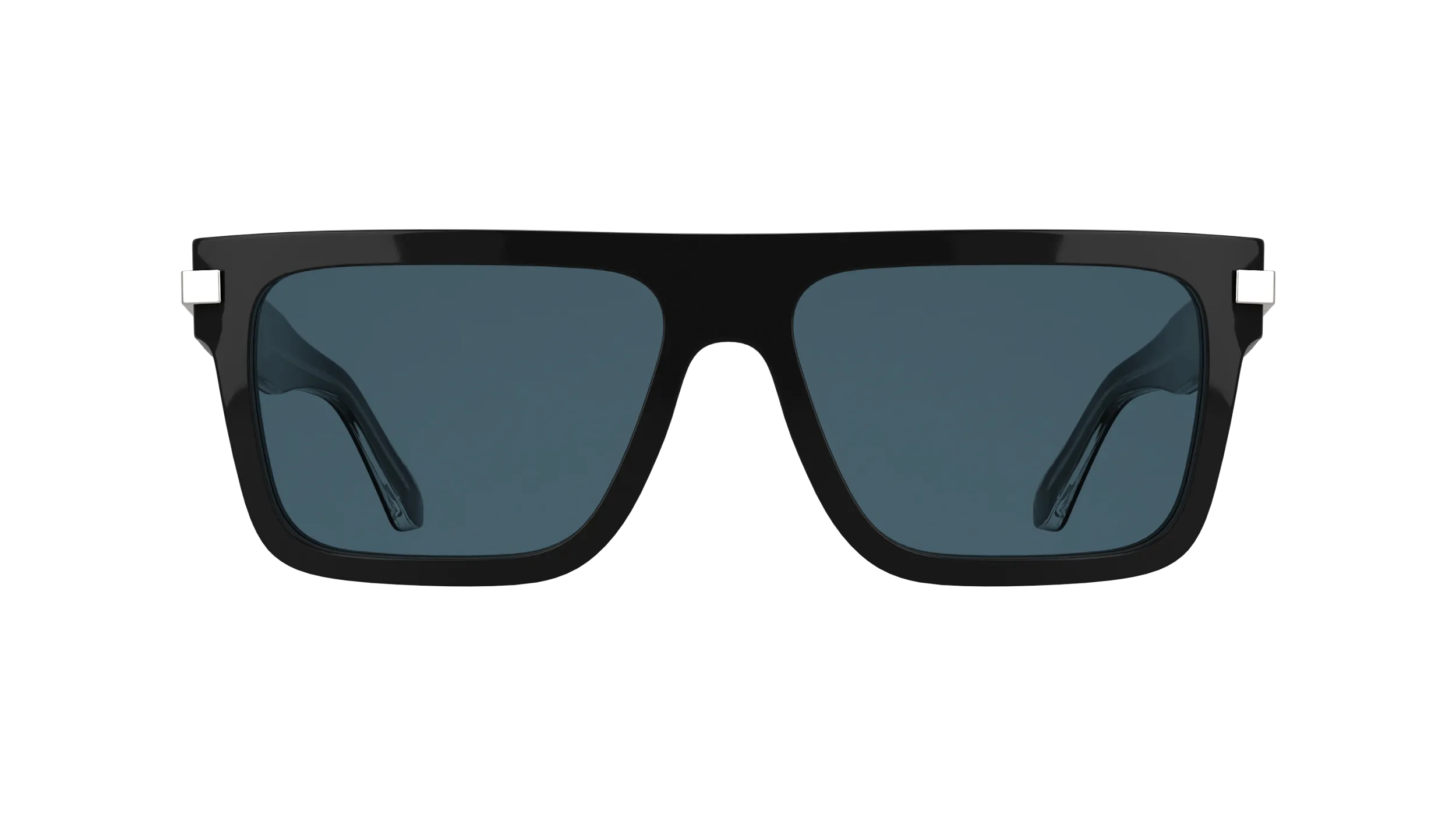 Calvin Klein CK26505S 001 Occhiali da sole Acetato Nero Blu Squadrata Normale - immagine 2