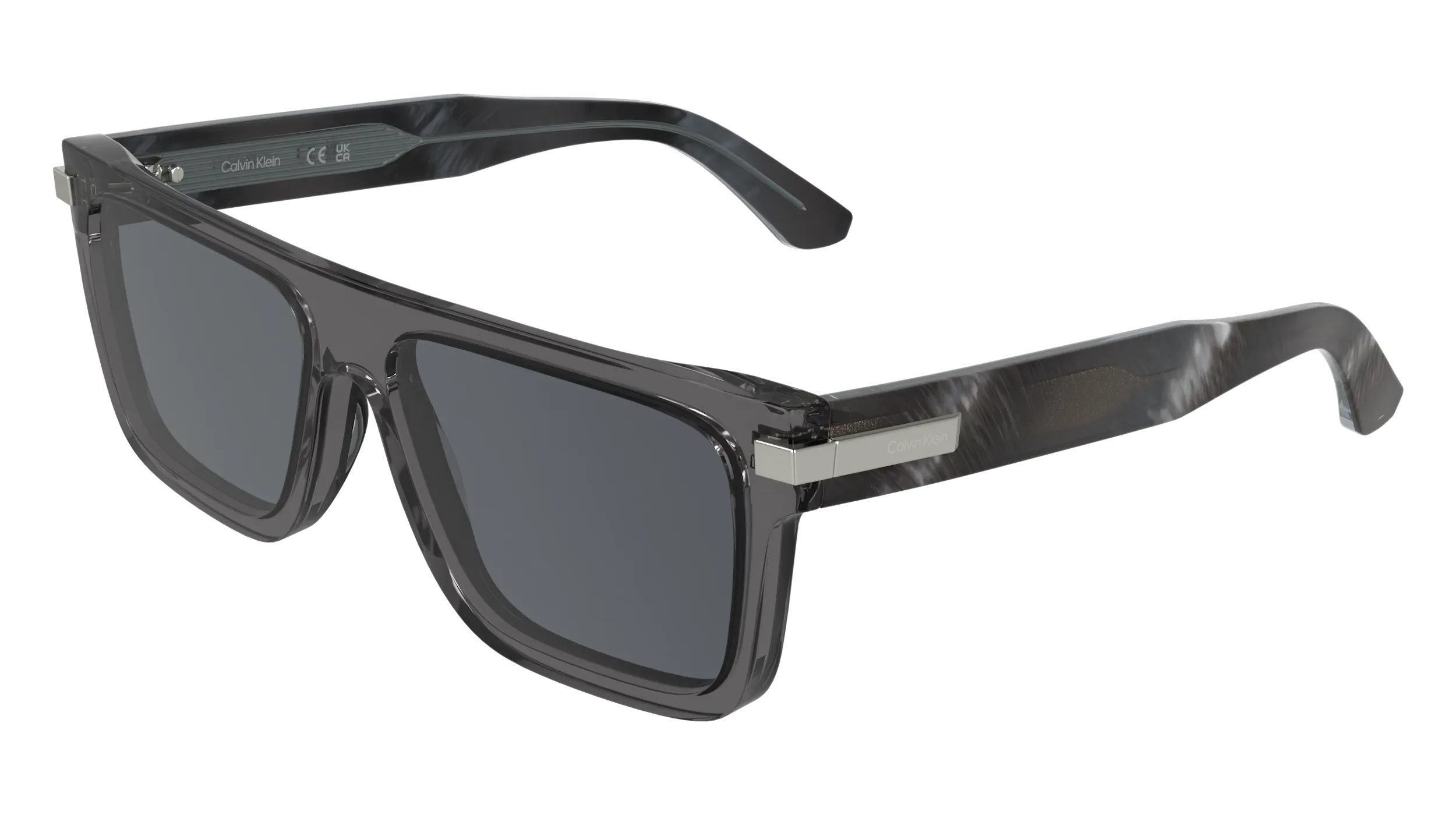 Calvin Klein CK26505S 035 Occhiali da sole Acetato Fumo Squadrata Normale - immagine 1