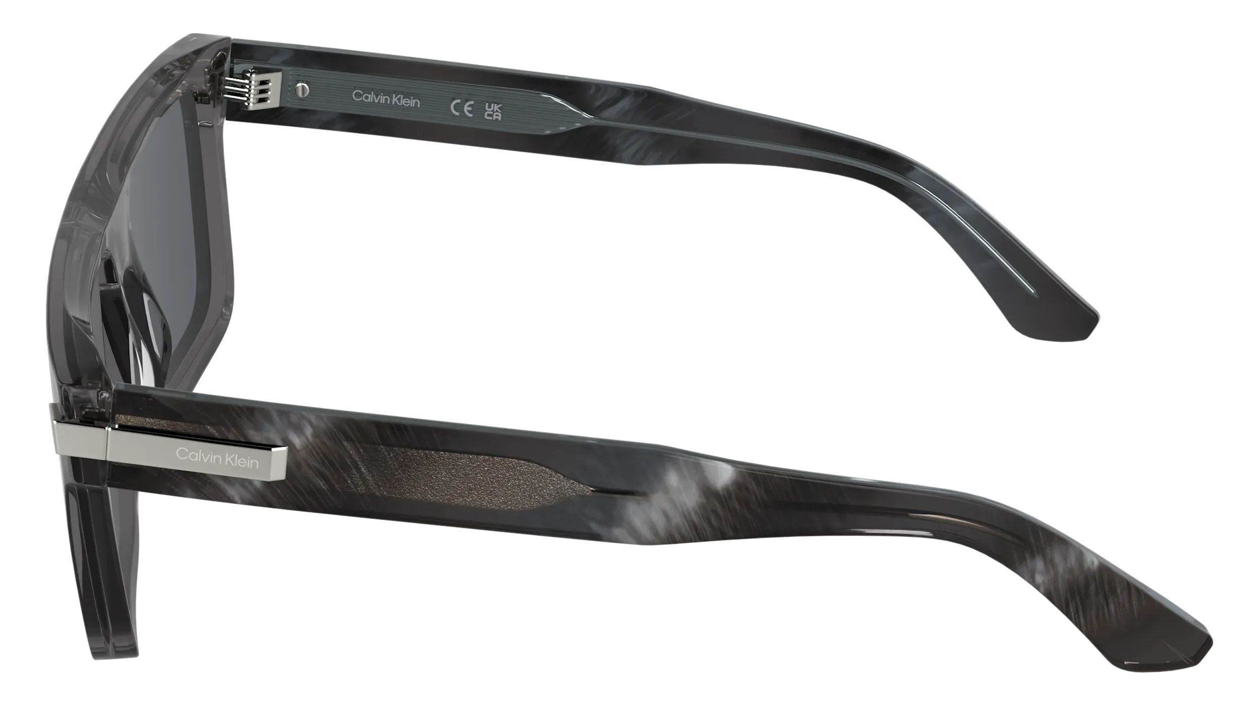 Calvin Klein CK26505S 035 Occhiali da sole Acetato Fumo Squadrata Normale - immagine 3