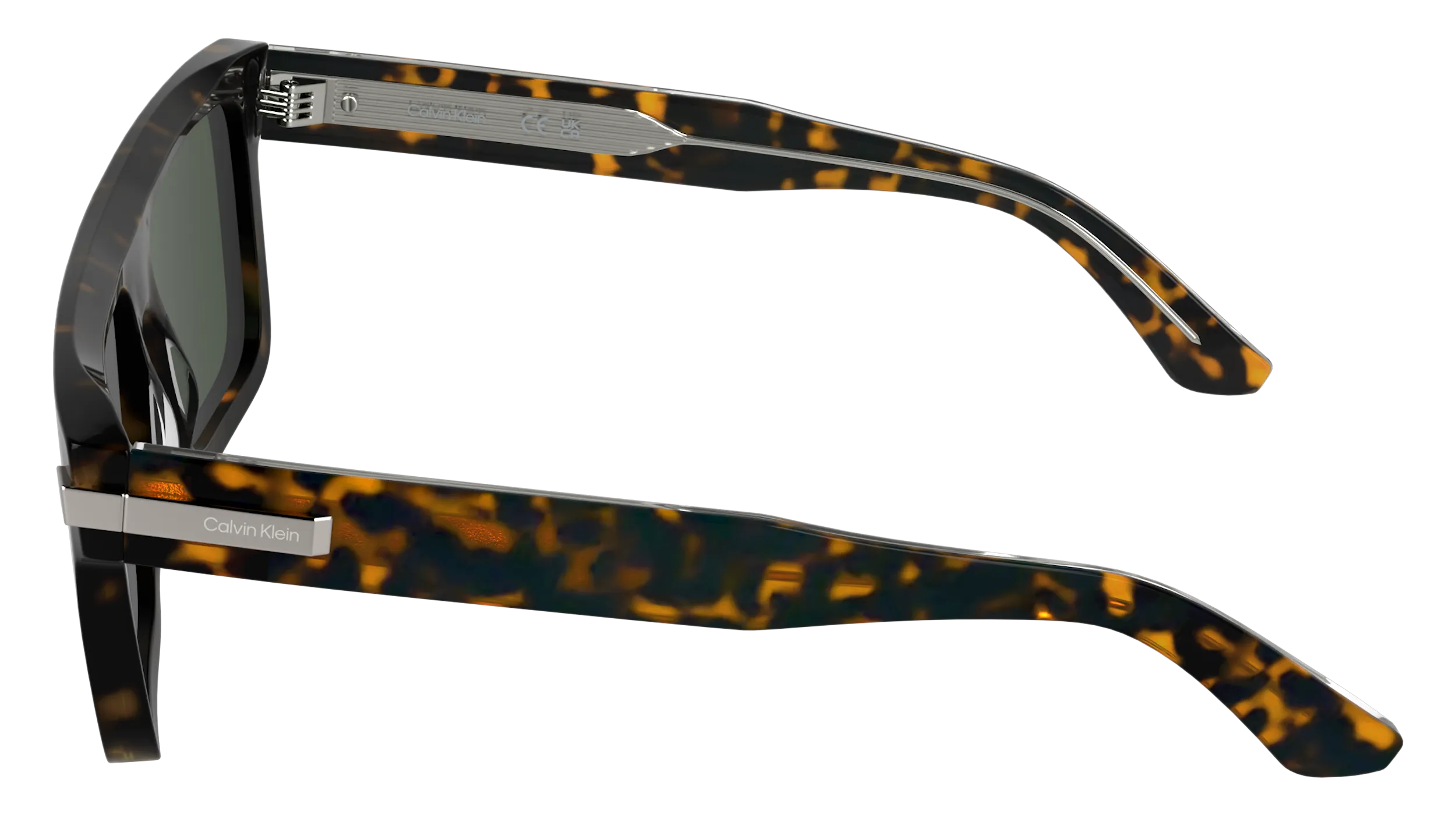 Calvin Klein CK26505S 240 Occhiali da sole Acetato Havana Squadrata Normale - immagine 3