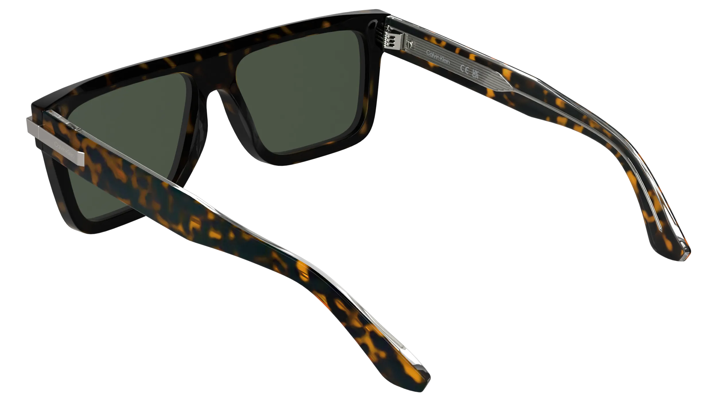 Calvin Klein CK26505S 240 Occhiali da sole Acetato Havana Squadrata Normale - immagine 4