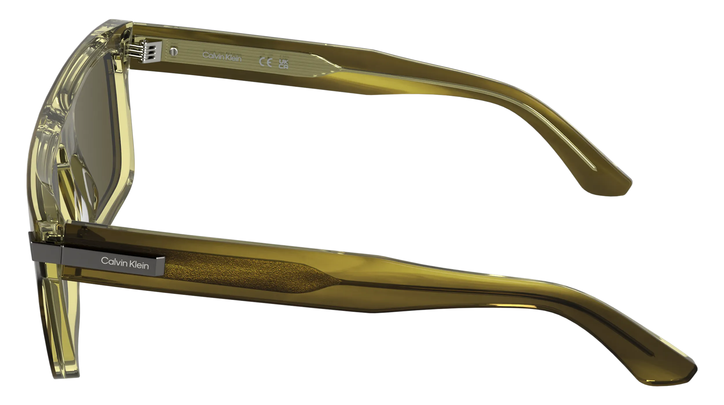 Calvin Klein CK26505S 333 Occhiali da sole Acetato Marrone Squadrata Normale - immagine 3