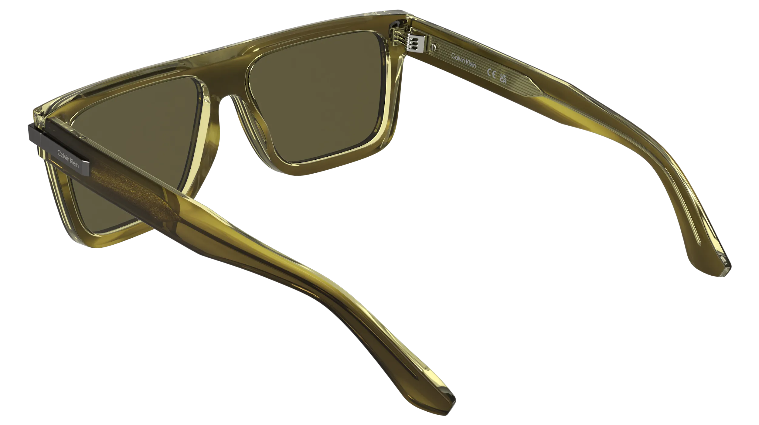 Calvin Klein CK26505S 333 Occhiali da sole Acetato Marrone Squadrata Normale - immagine 4