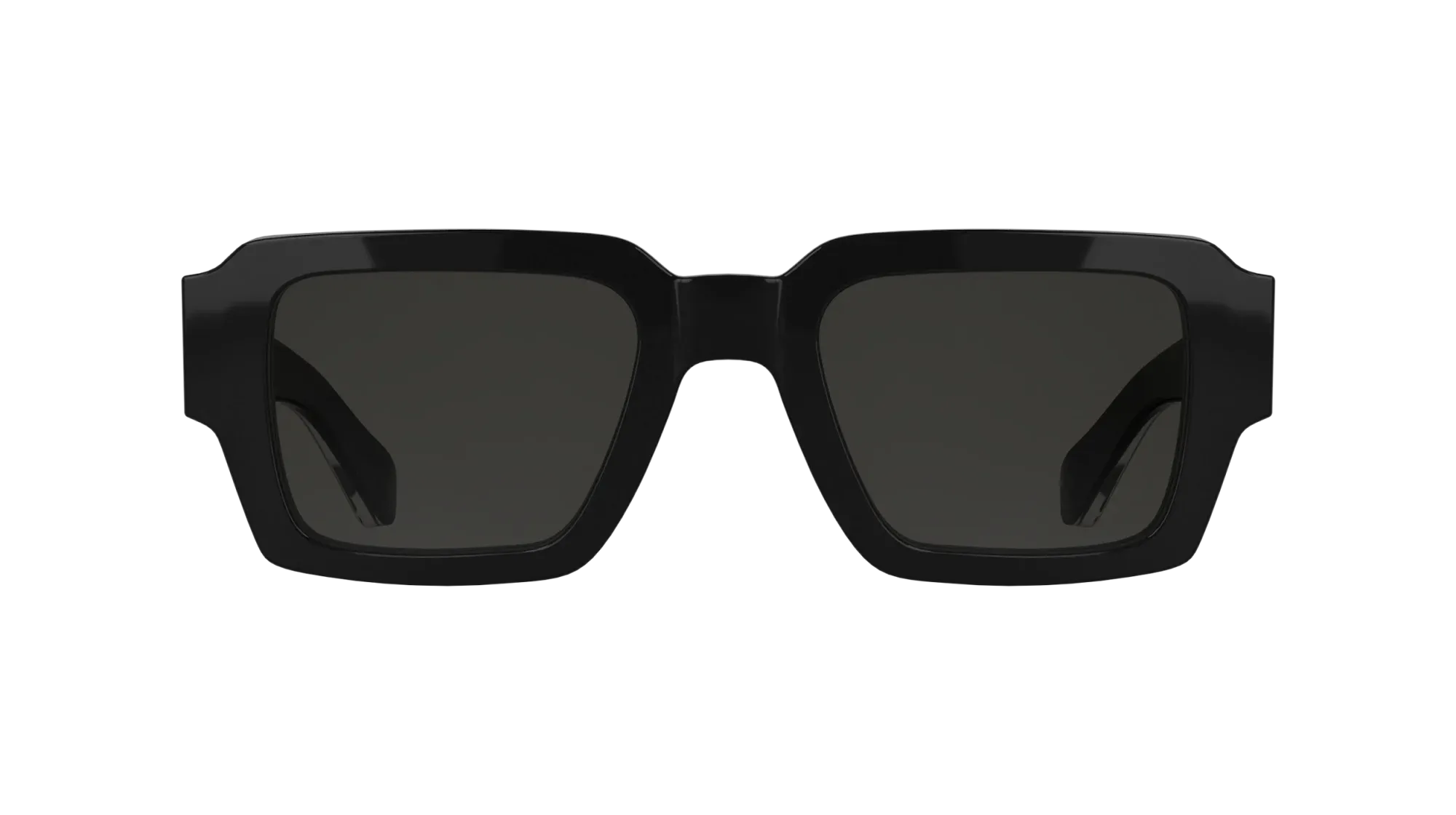 Calvin Klein CK25538S 001 Occhiali da sole Acetato Nero Grigio Squadrata Normale - immagine 2