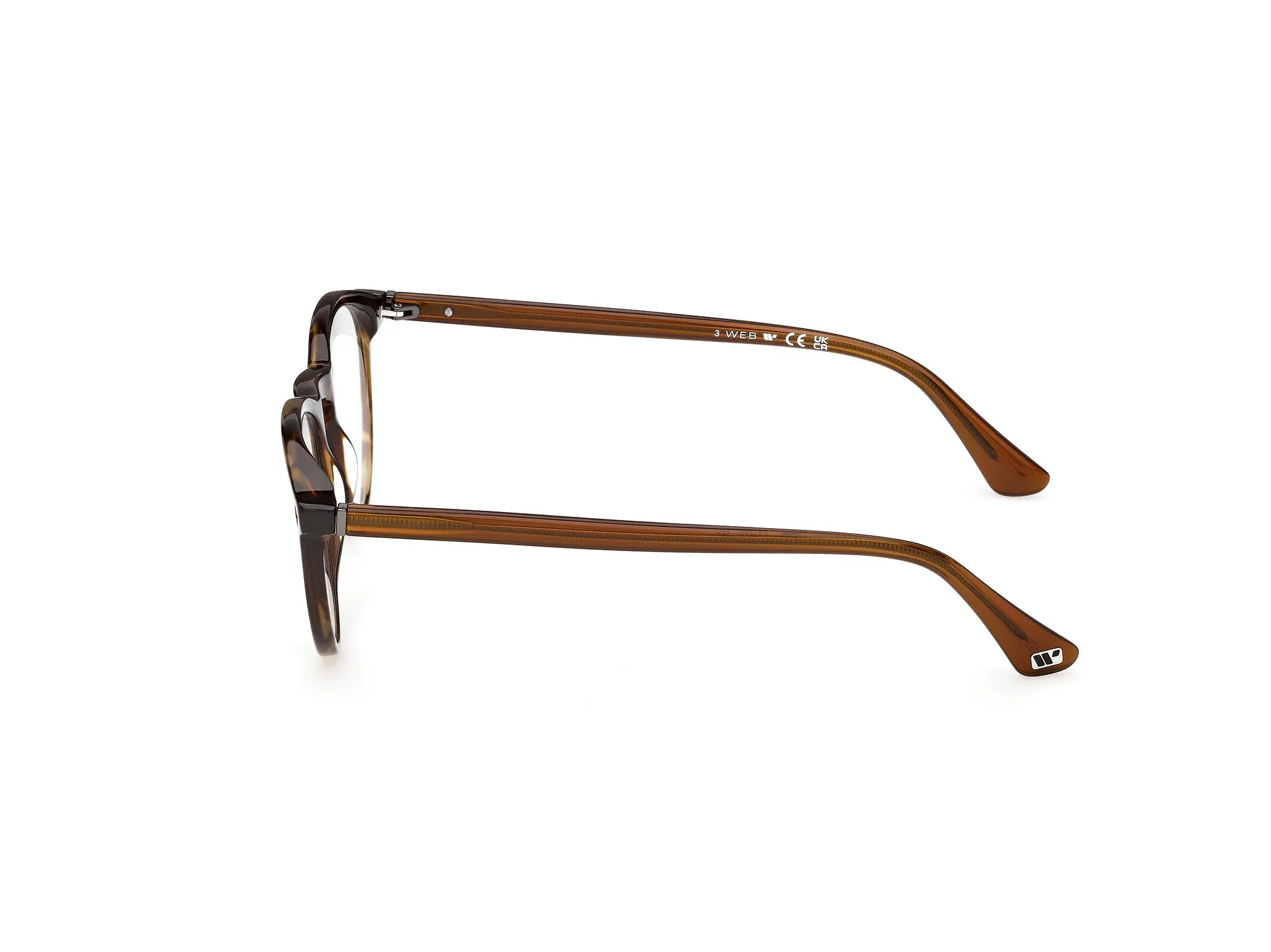 Web WE5474 056 Montature da vista Acetato Havana Rotonda Normale - immagine 3