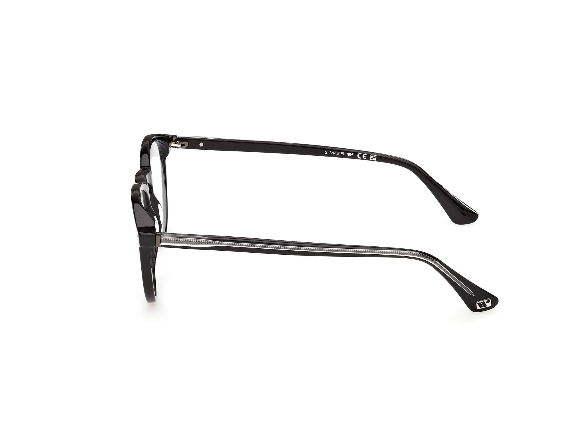 Web WE5474 005 Montature da vista Acetato Nero Rotonda Normale - immagine 3