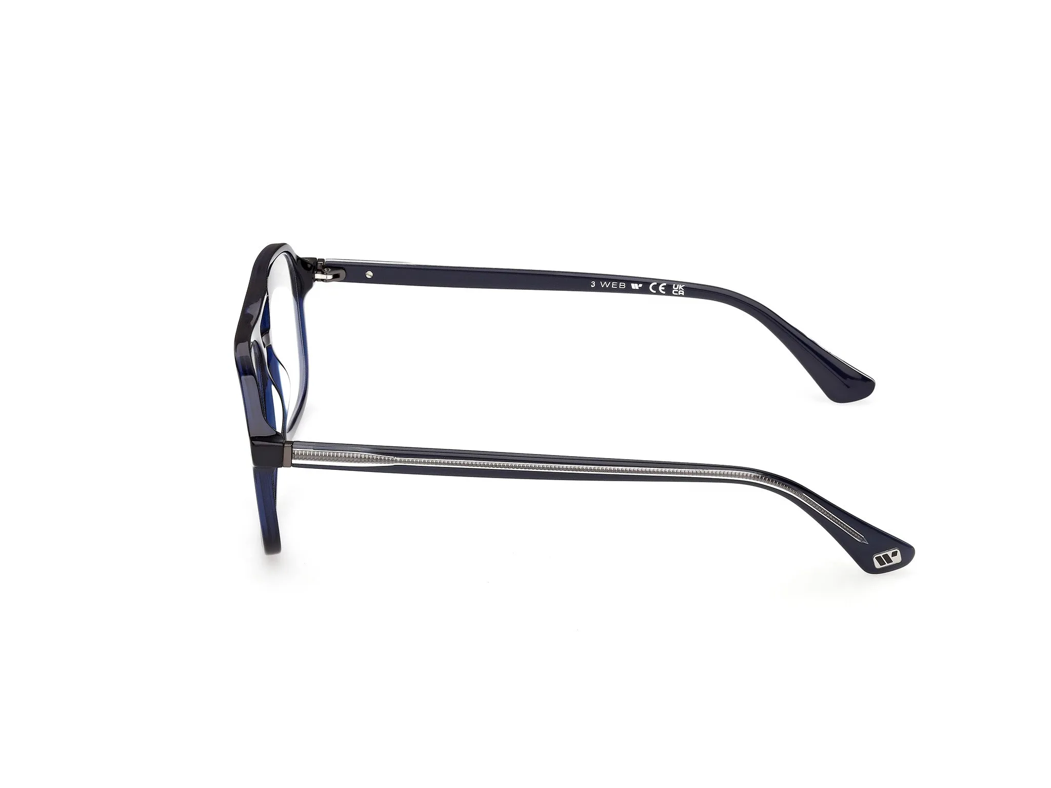 Web WE5473 092 Montature da vista Acetato Blu Squadrata Normale - immagine 3