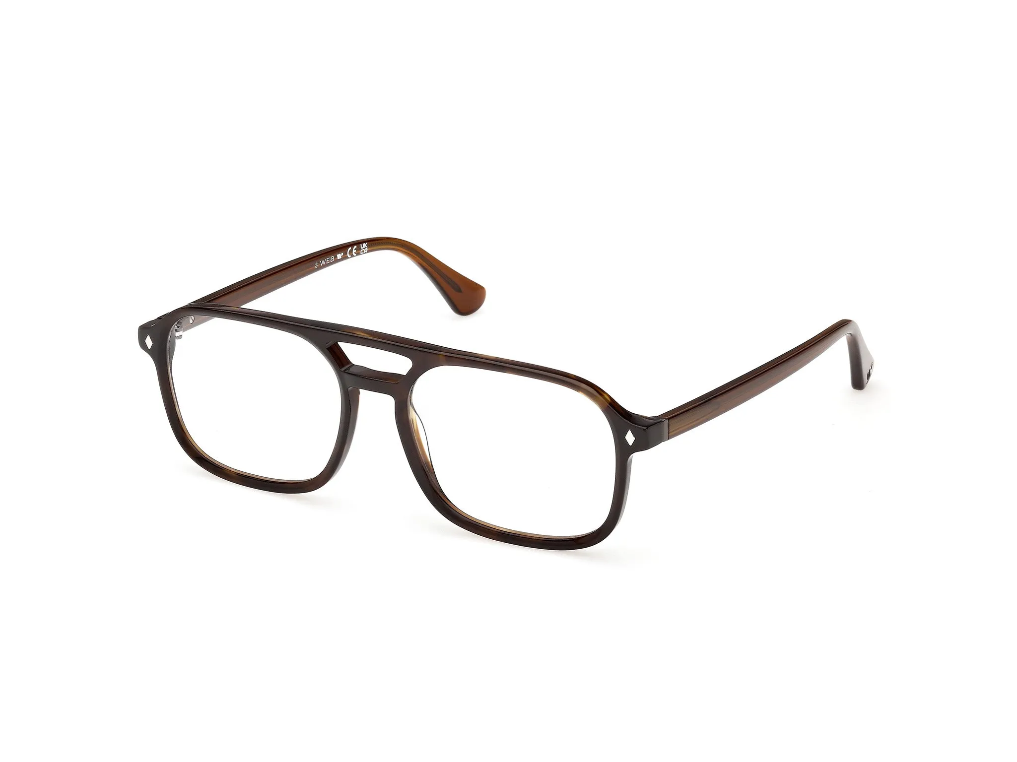 Web WE5473 052 Montature da vista Acetato Havana Squadrata Normale - immagine 1