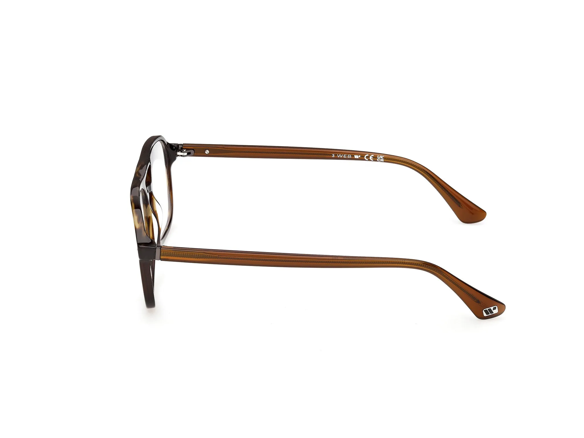 Web WE5473 052 Montature da vista Acetato Havana Squadrata Normale - immagine 3