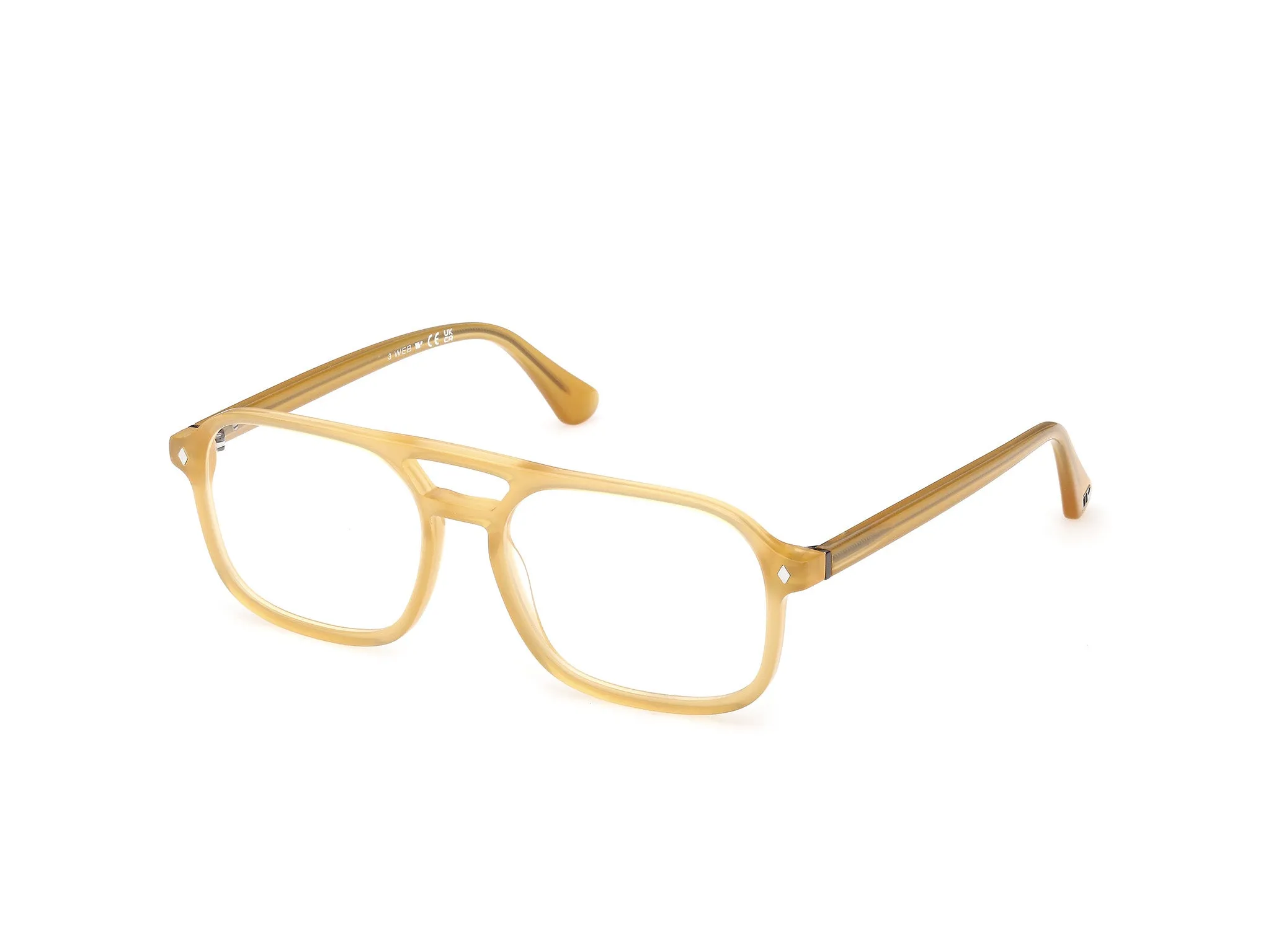 Web WE5473 041 Montature da vista Acetato Giallo Squadrata Normale - immagine 1