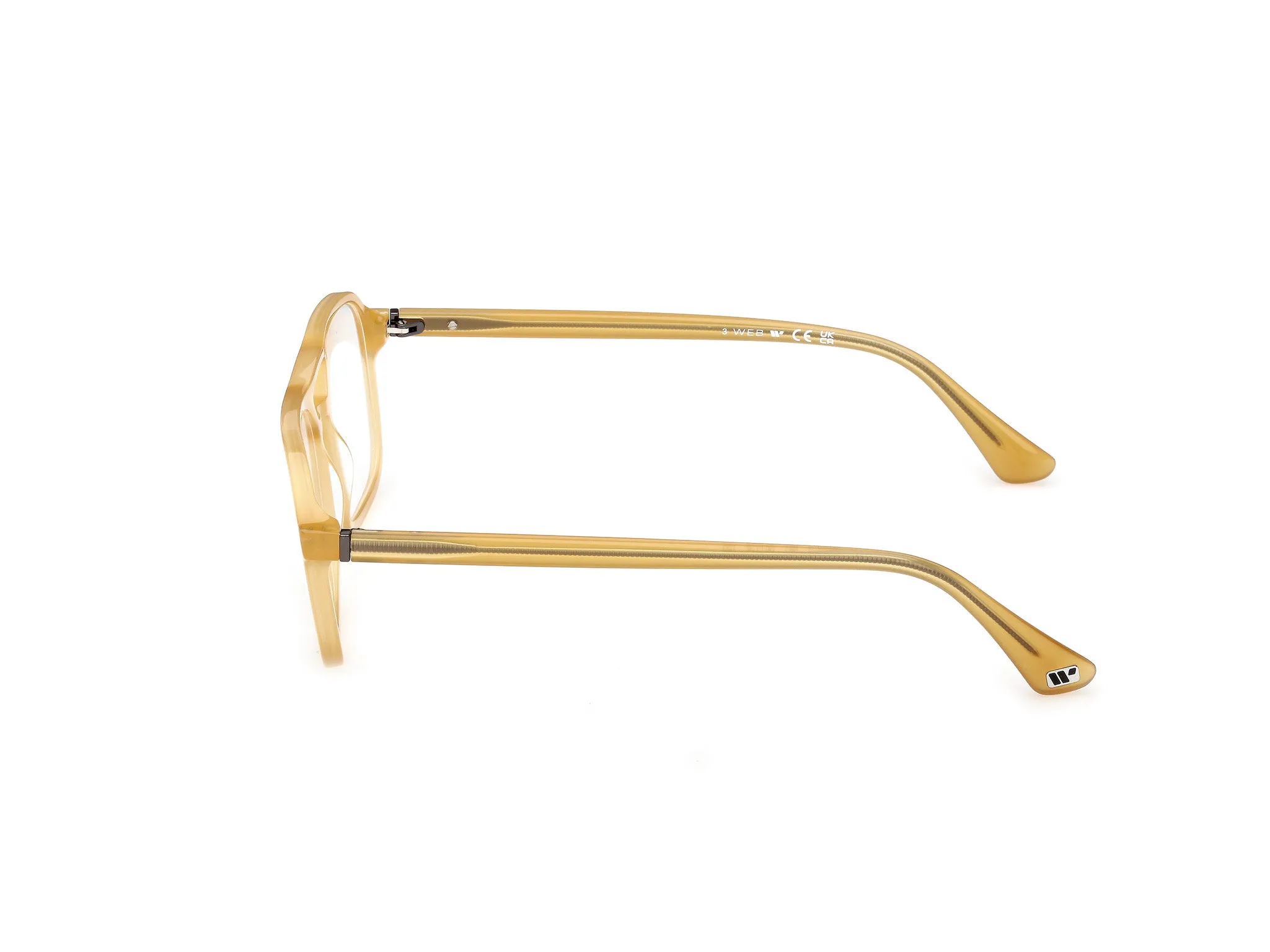 Web WE5473 041 Montature da vista Acetato Giallo Squadrata Normale - immagine 3