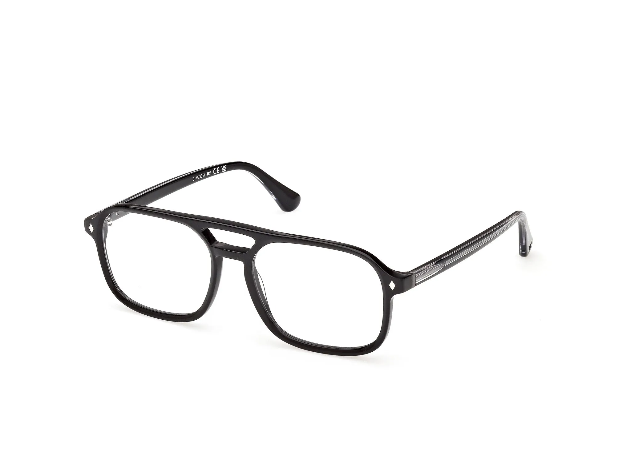 Web WE5473 005 Montature da vista Acetato Nero Squadrata Normale - immagine 1