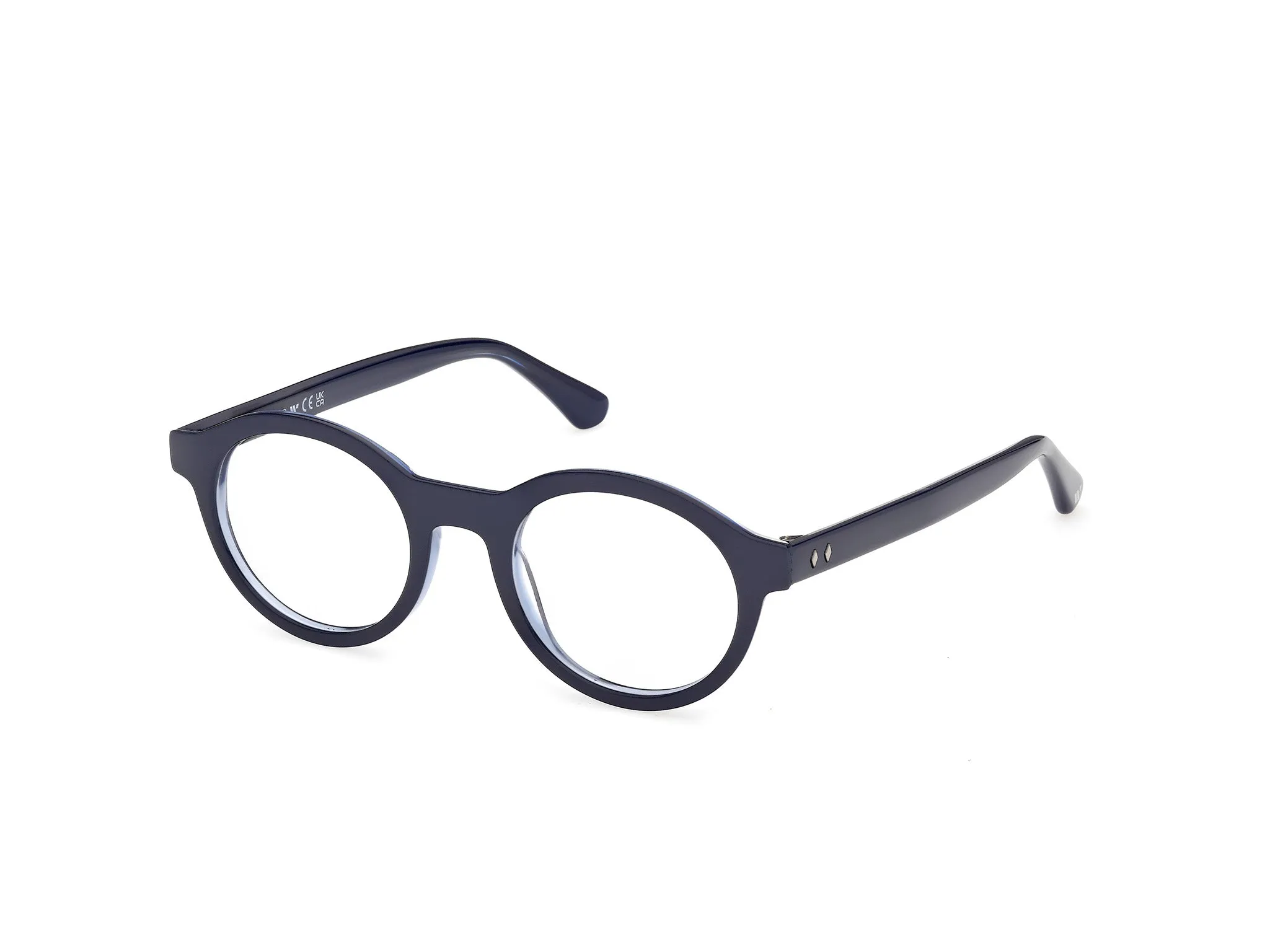 Web WE5472 092 Montature da vista Acetato Blu Rotonda Normale - immagine 1