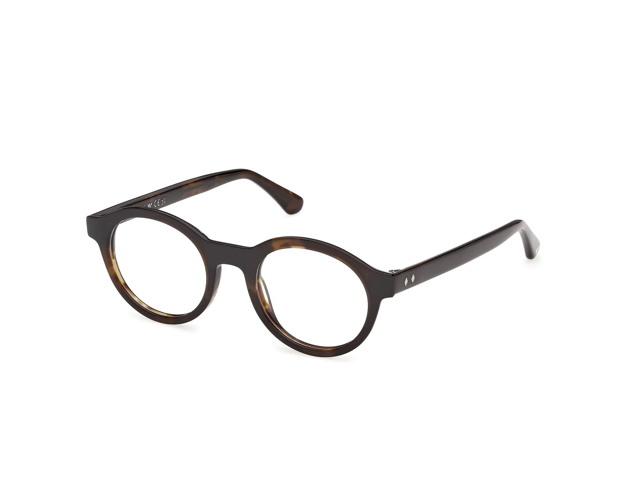 Web WE5472 052 Montature da vista Acetato Havana Rotonda Normale - immagine 1