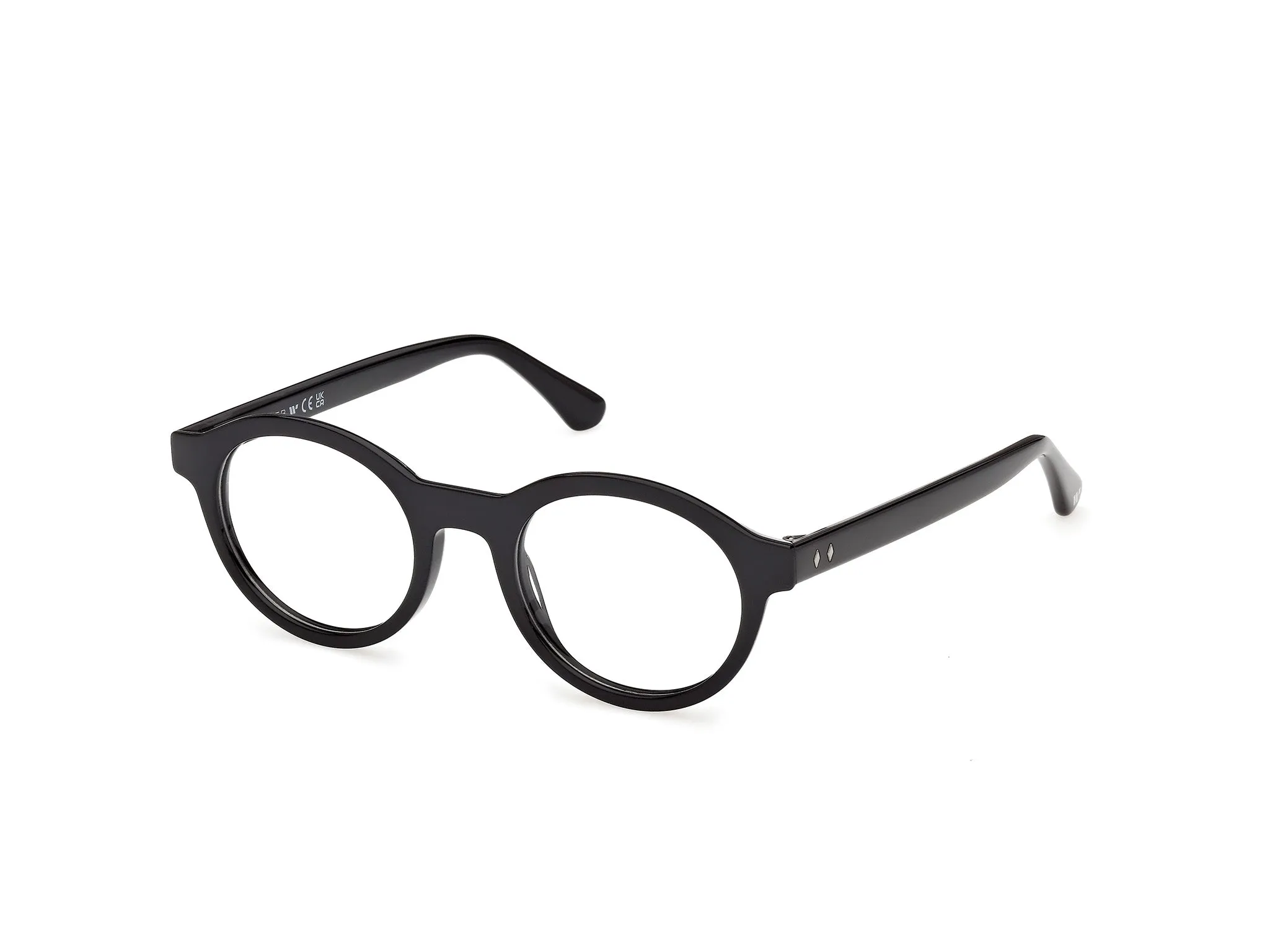 Web WE5472 001 Montature da vista Acetato Nero Rotonda Normale - immagine 1