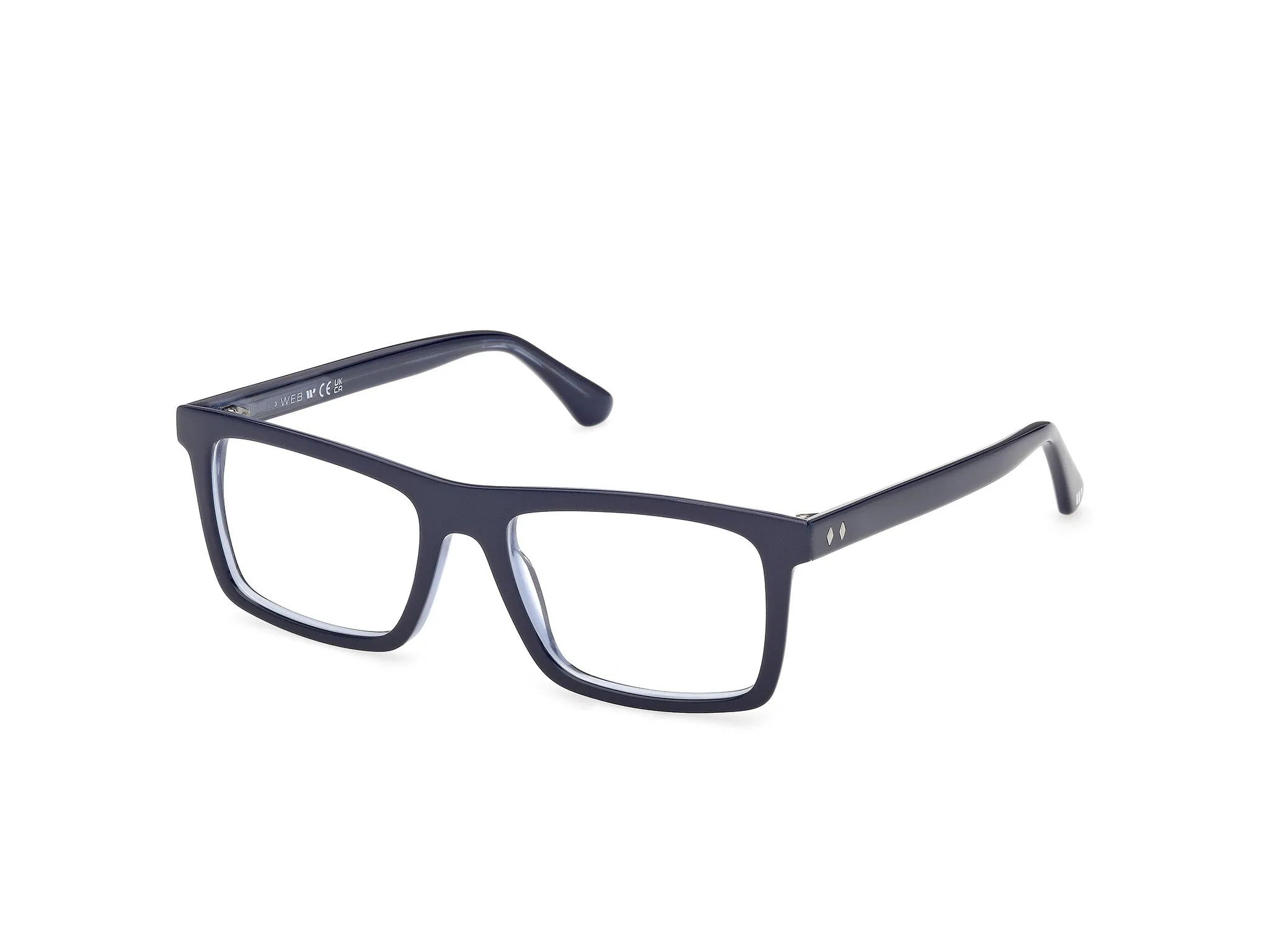 Web WE5471 092 Montature da vista Acetato Blu Squadrata Normale - immagine 1