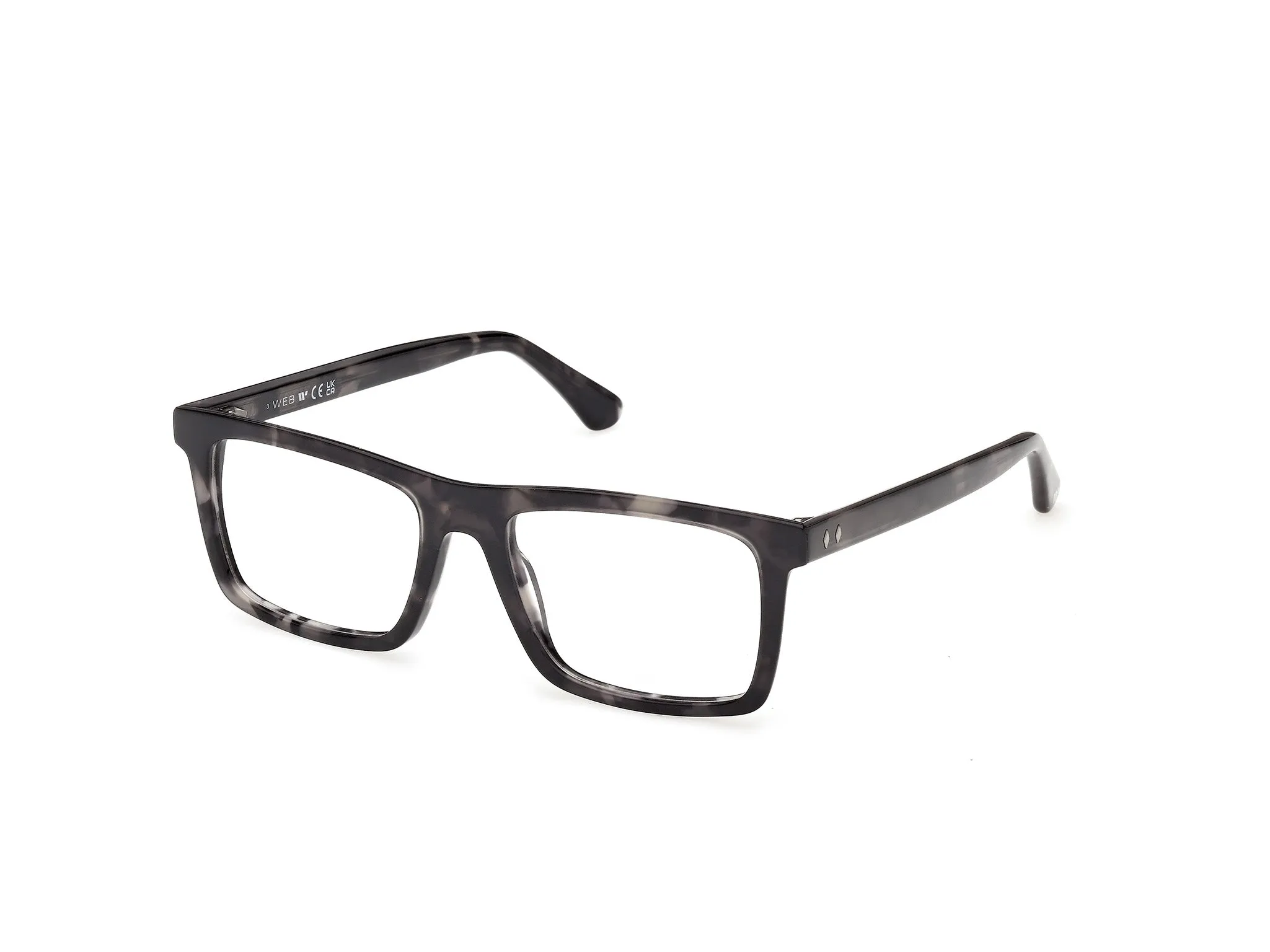 Web WE5471 055 Montature da vista Acetato Havana Squadrata Normale - immagine 1