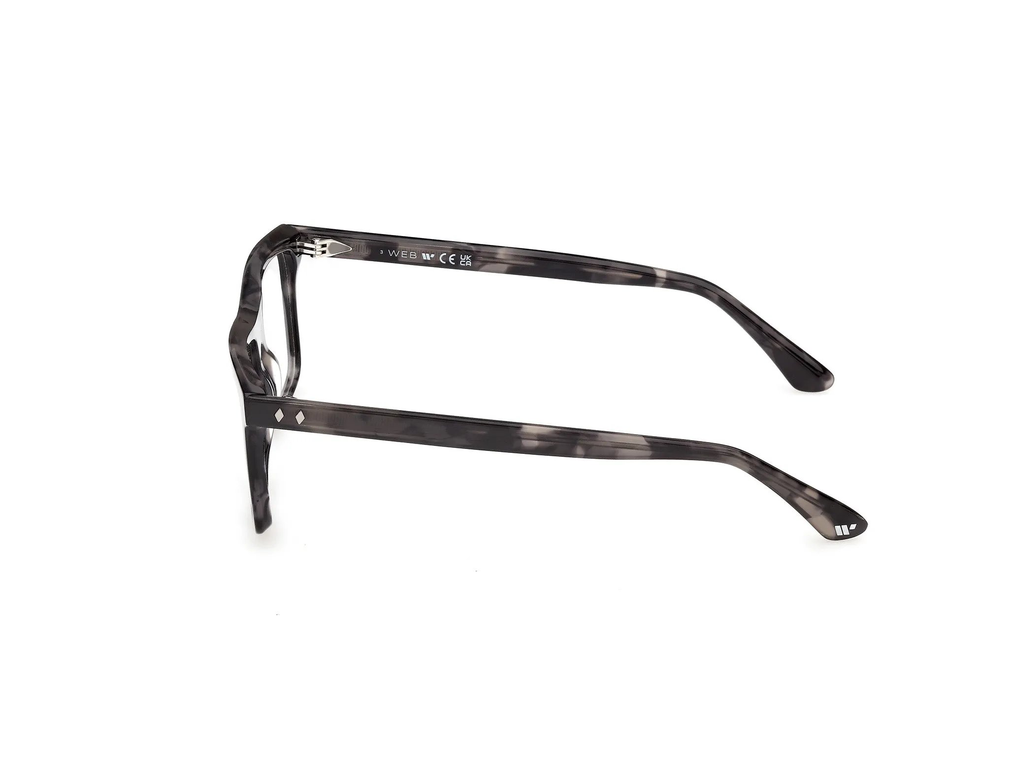 Web WE5471 055 Montature da vista Acetato Havana Squadrata Normale - immagine 3