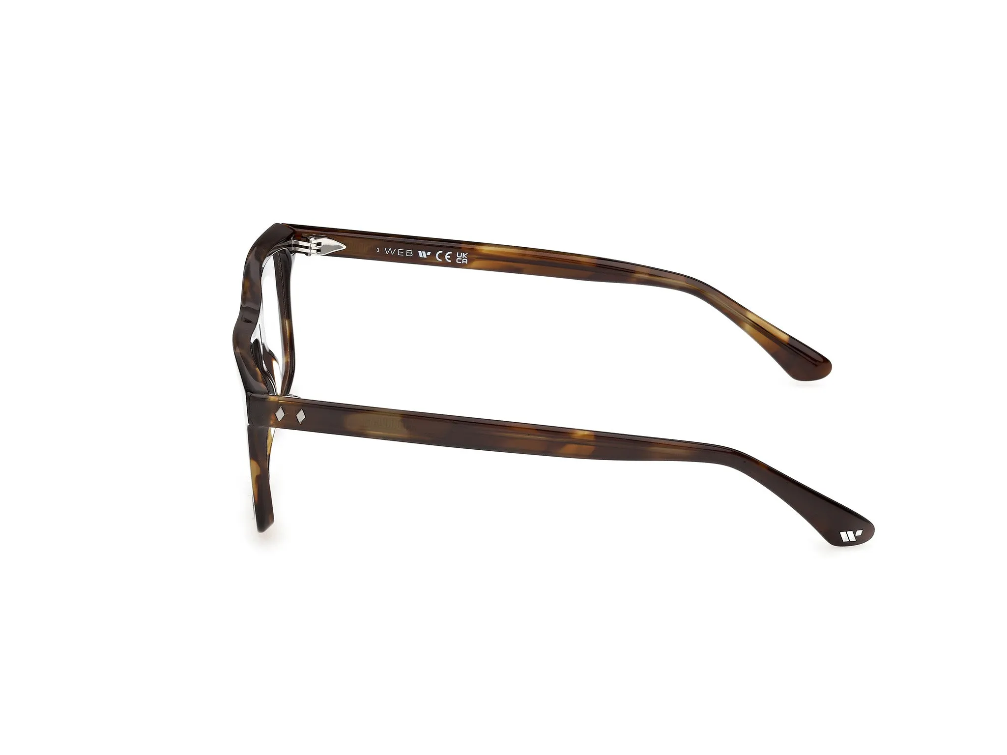 Web WE5471 052 Montature da vista Acetato Havana Squadrata Normale - immagine 3