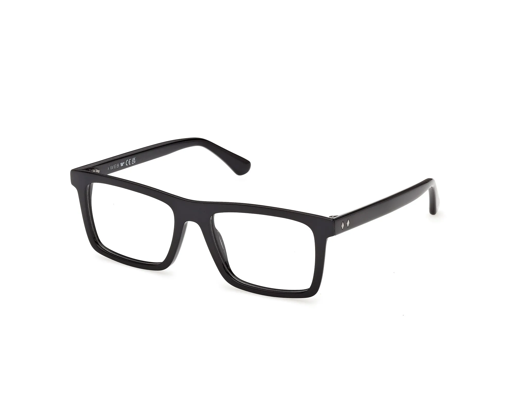 Web WE5471 001 Montature da vista Acetato Nero Squadrata Normale - immagine 1