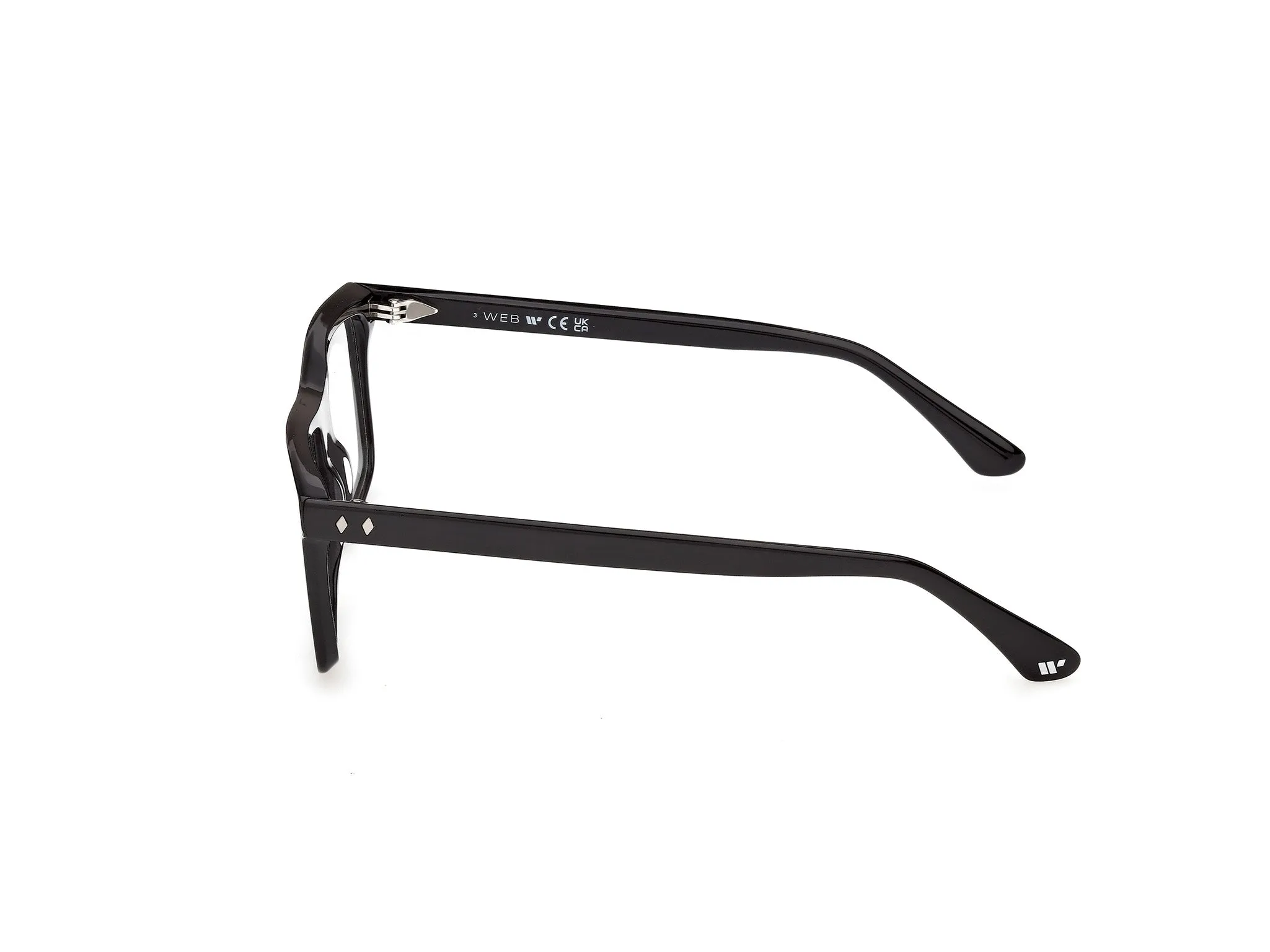 Web WE5471 001 Montature da vista Acetato Nero Squadrata Normale - immagine 3