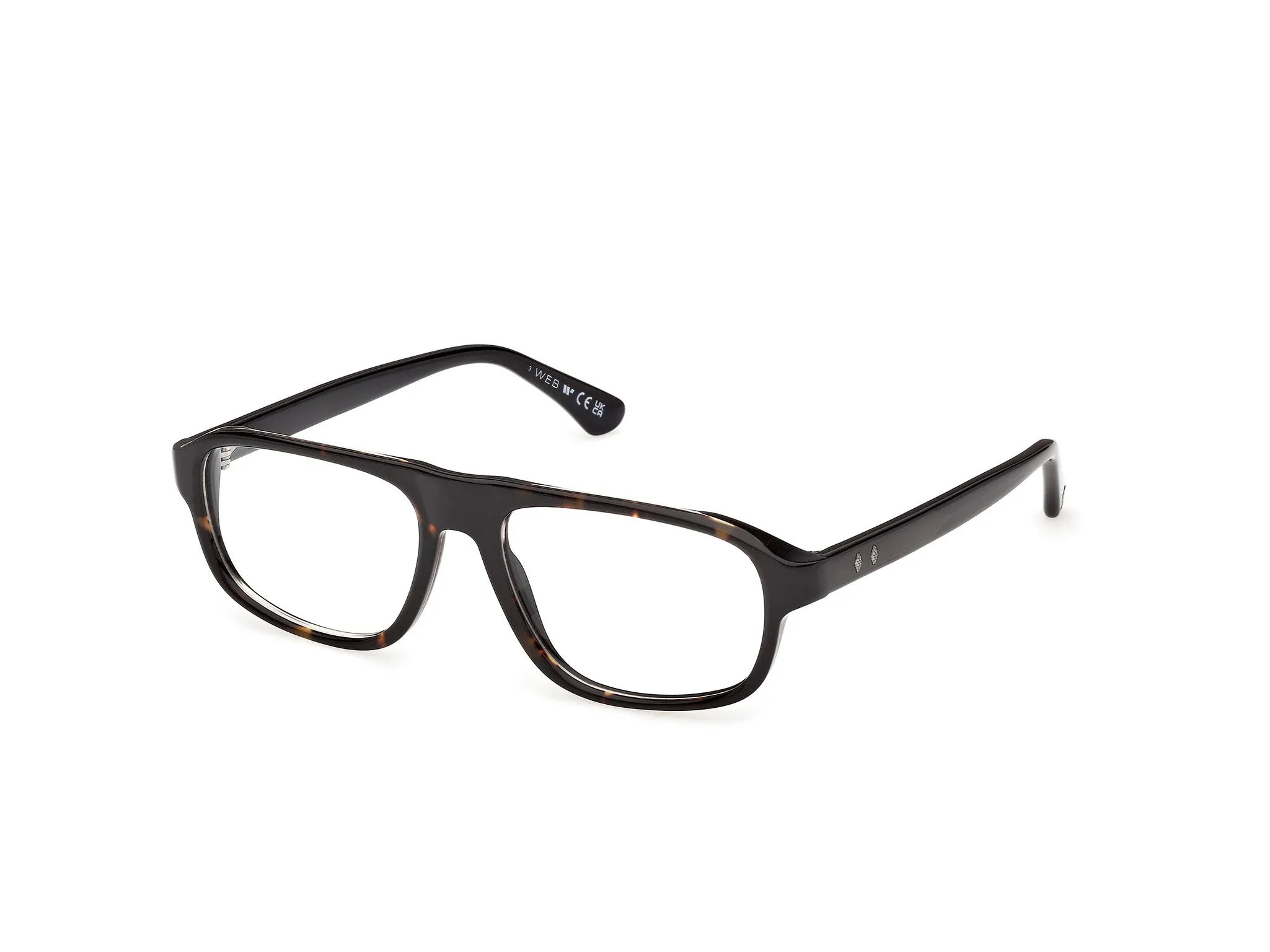 Web WE5470 056 Montature da vista Acetato Havana Squadrata Normale - immagine 1