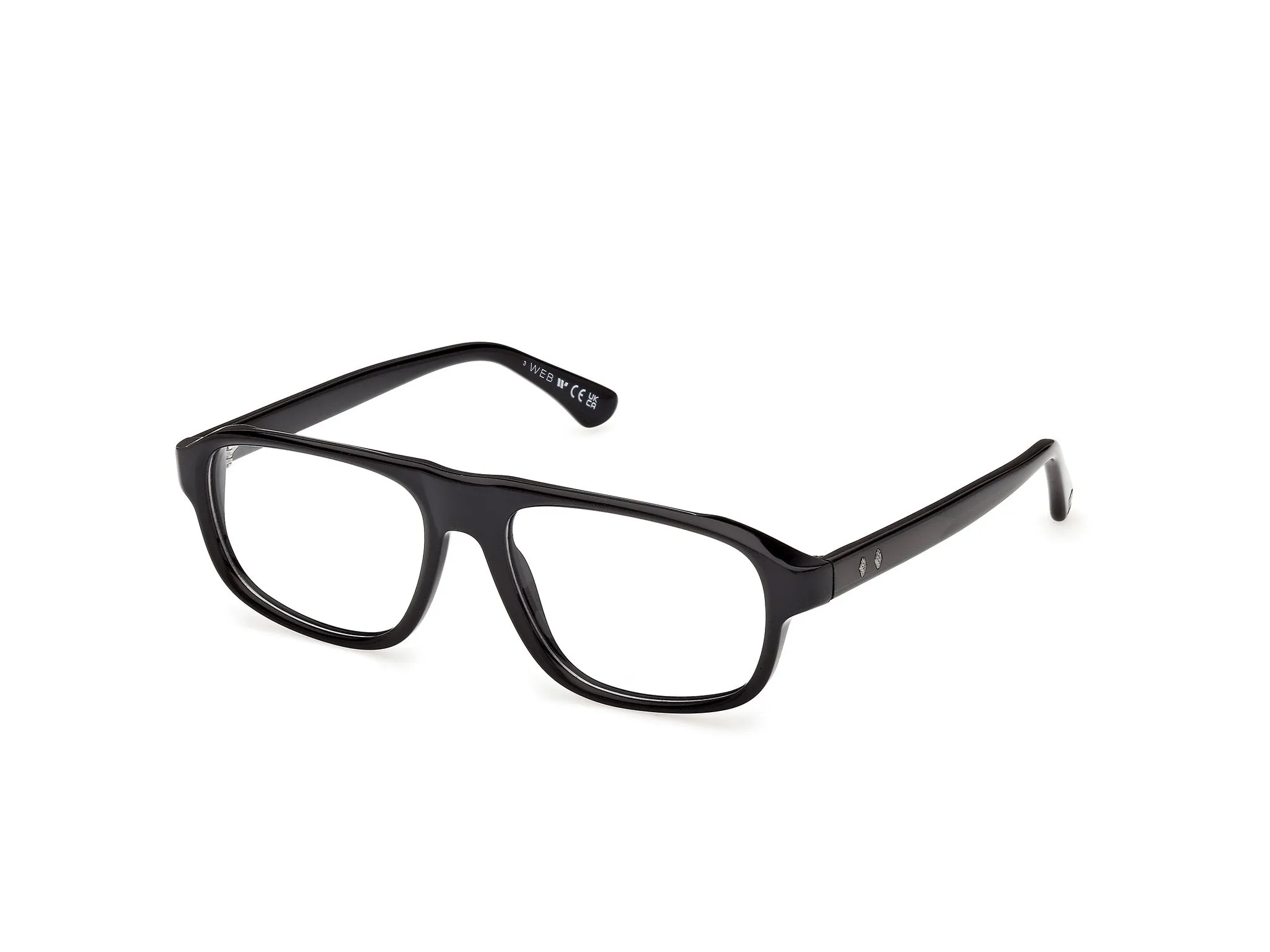 Web WE5470 005 Montature da vista Acetato Nero Squadrata Normale - immagine 1