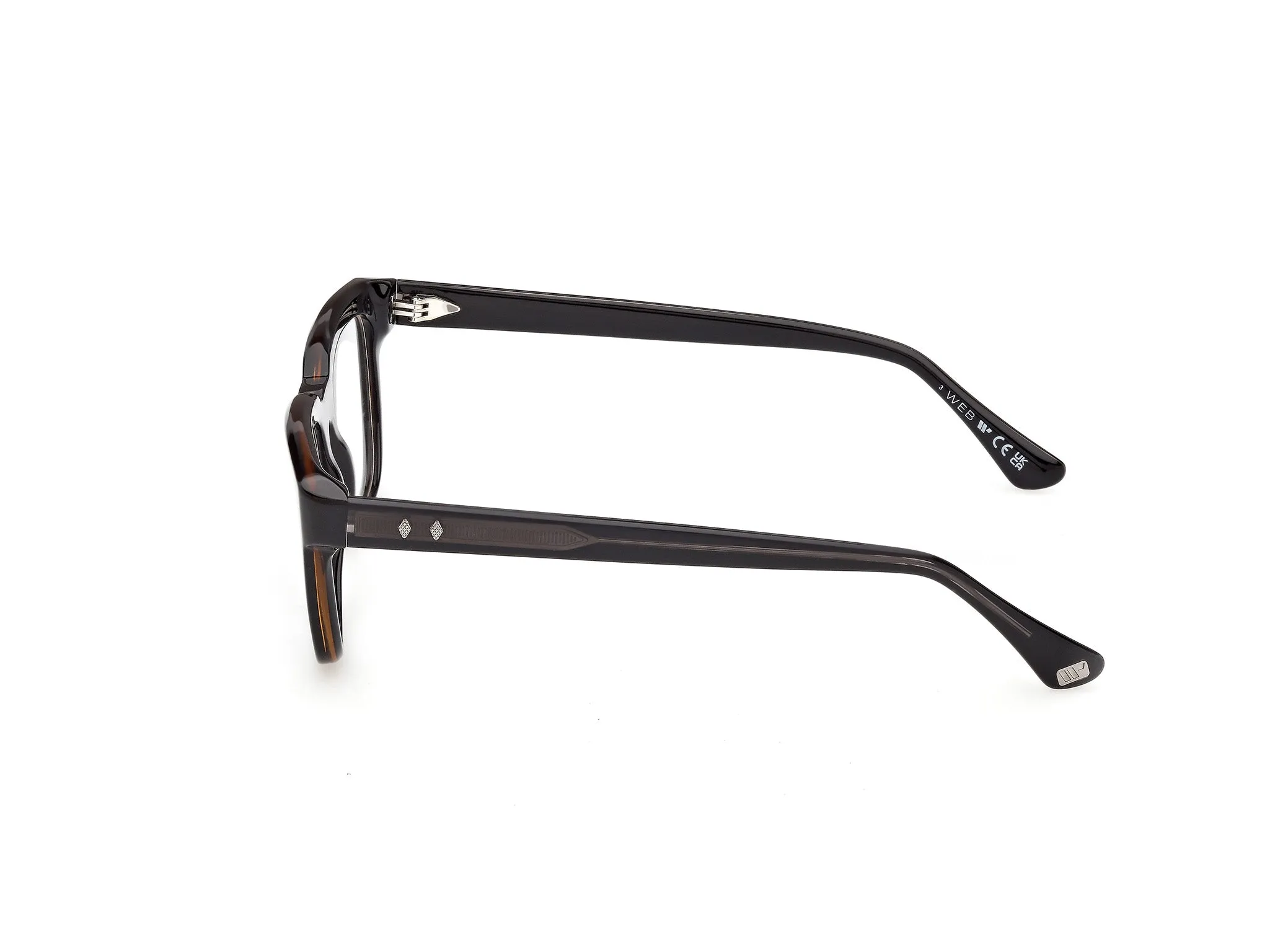 Web WE5469 005 Montature da vista Acetato Nero Squadrata Normale - immagine 3