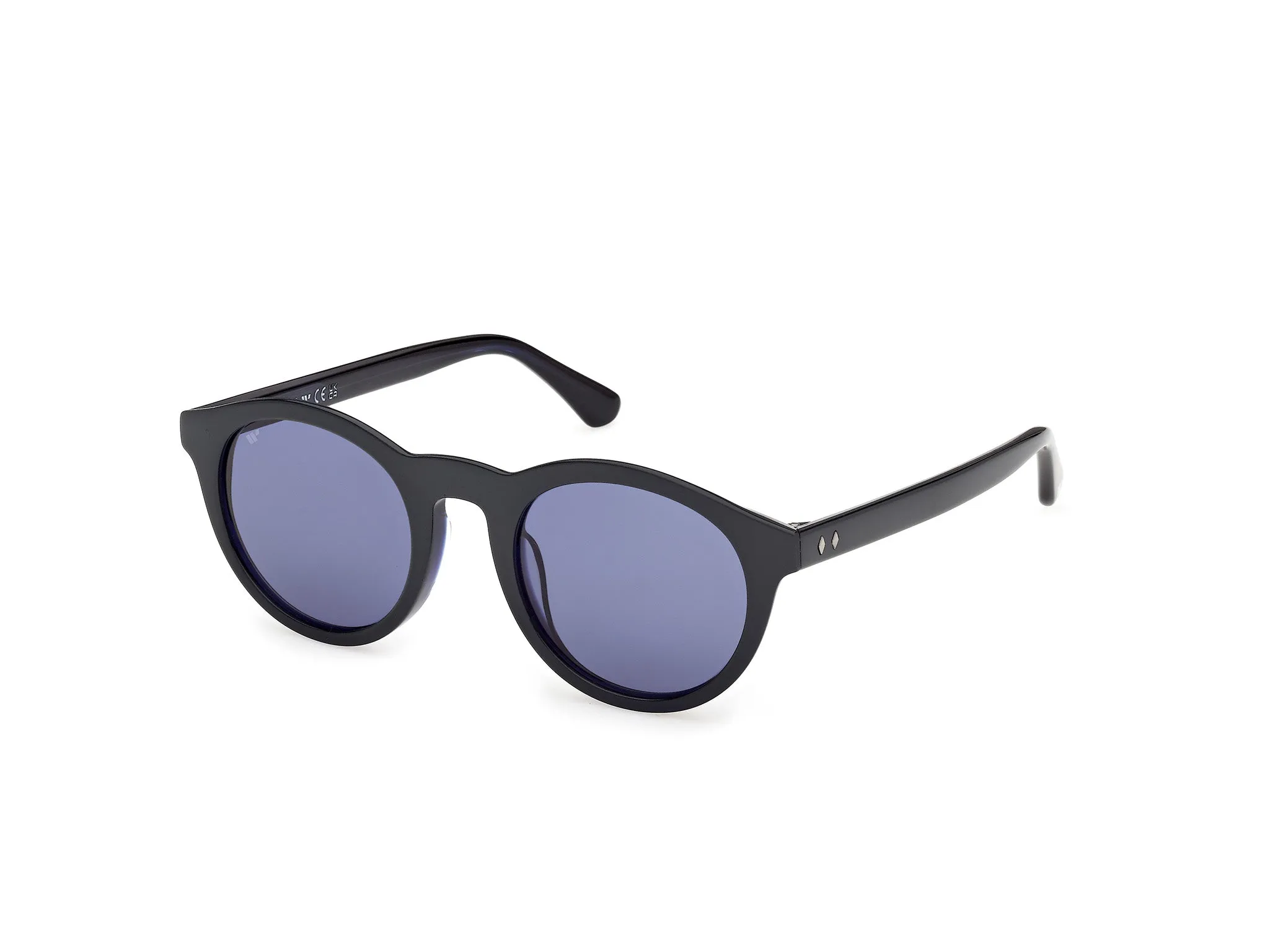 Web WE0398 92V Occhiali da sole Acetato Blu Blu Rotonda Normale - immagine 1
