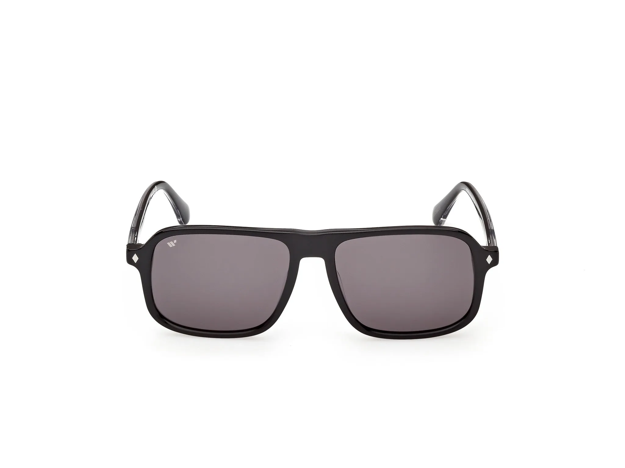 Web WE0396 05A Occhiali da sole Acetato Nero Fumo Squadrata Normale - immagine 2