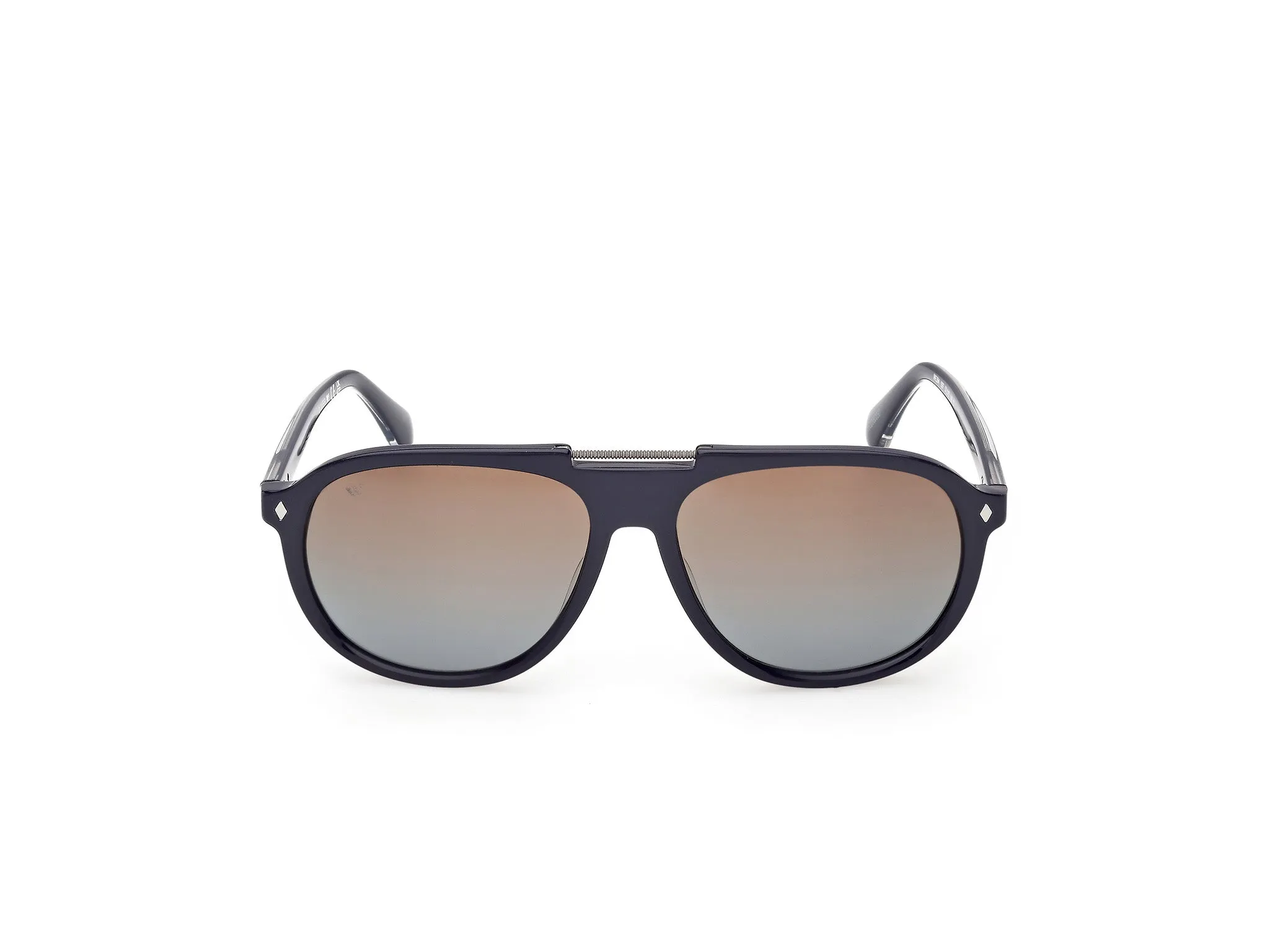 Web WE0394 92F Occhiali da sole Acetato Blu Marrone Pilot Normale - immagine 2