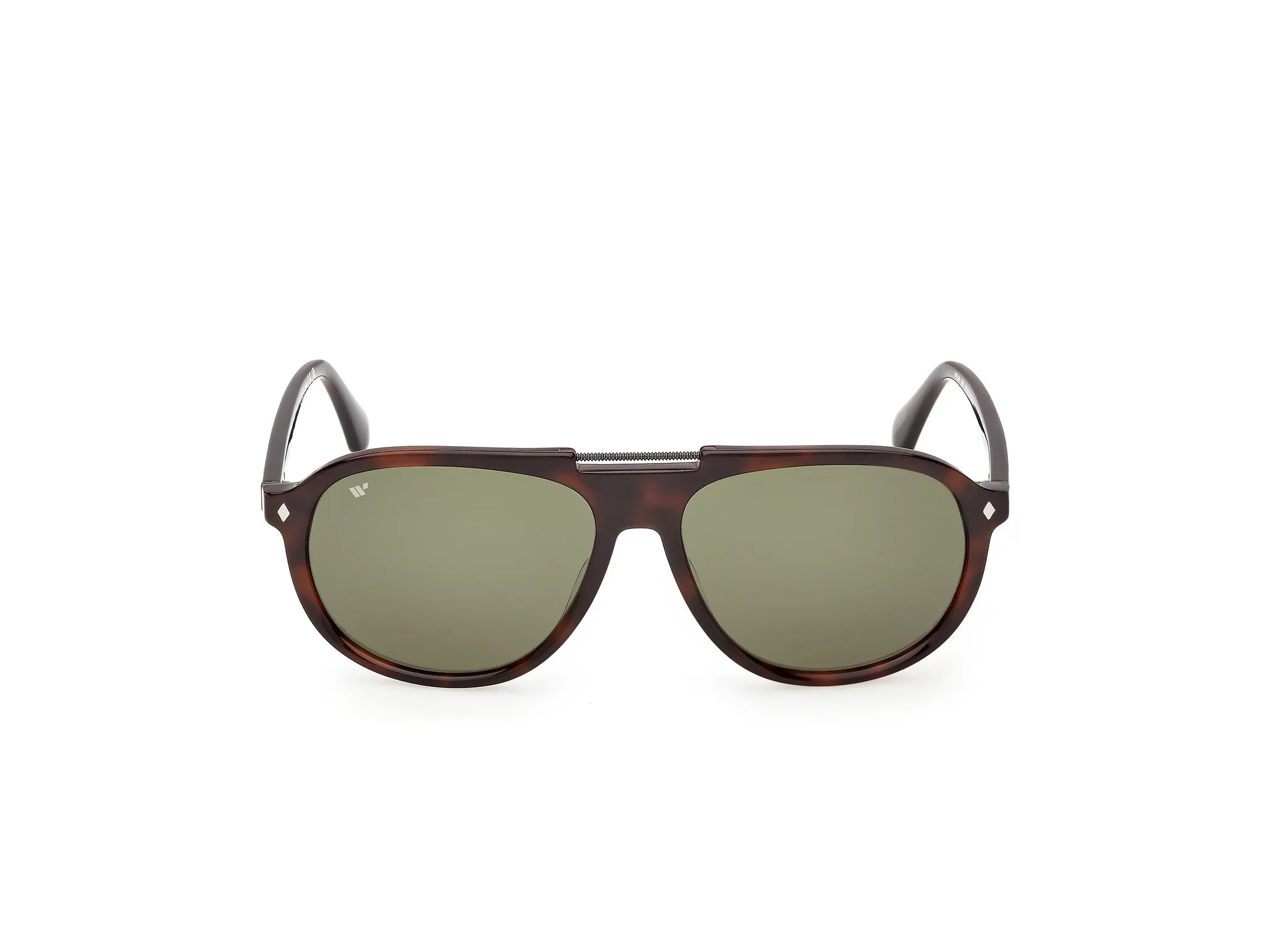Web WE0394 56N Occhiali da sole Acetato Havana Verde Pilot Normale - immagine 2