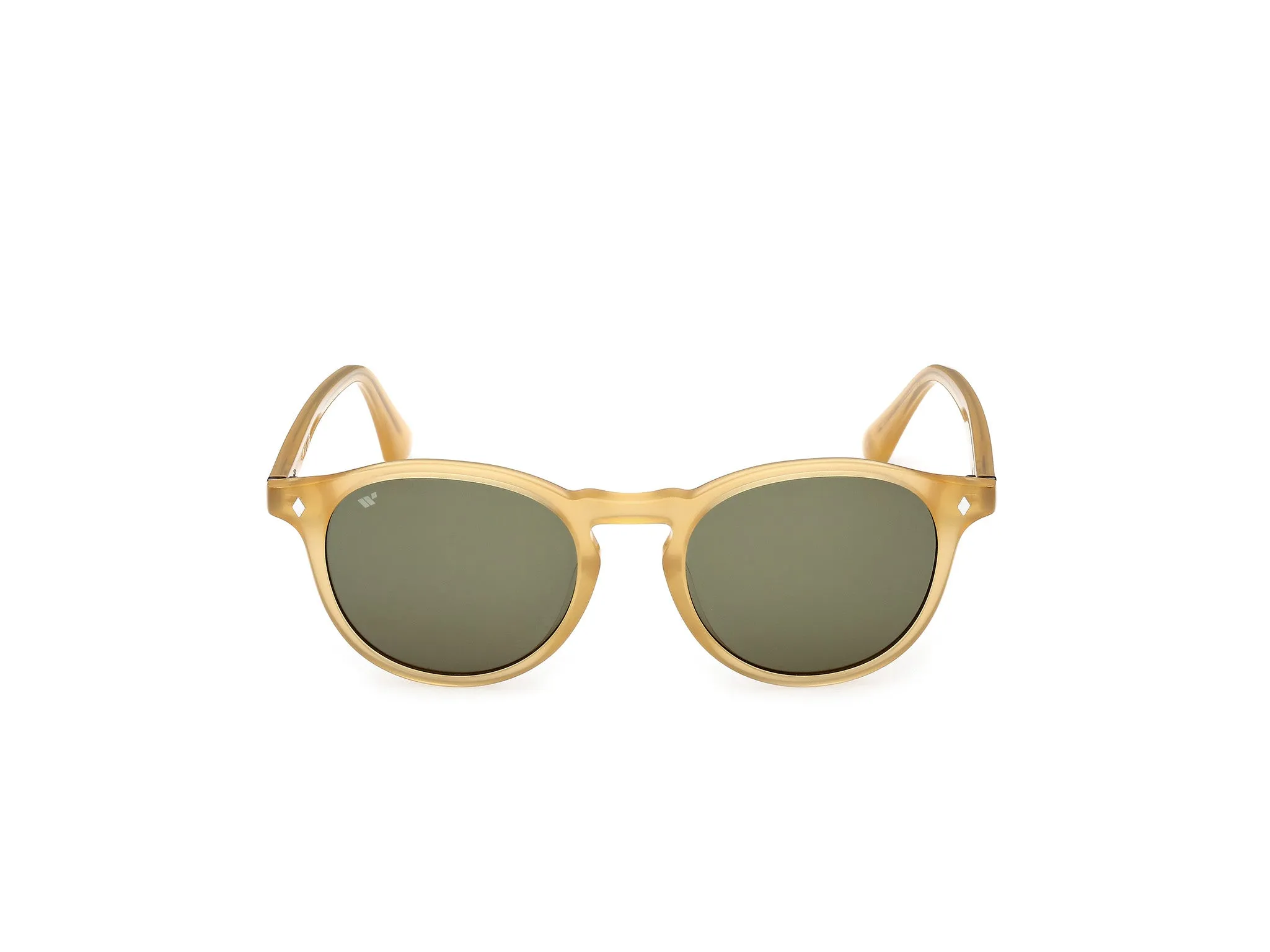 Web WE0328 41N Occhiali da sole Acetato Giallo Verde Rotonda Normale - immagine 2