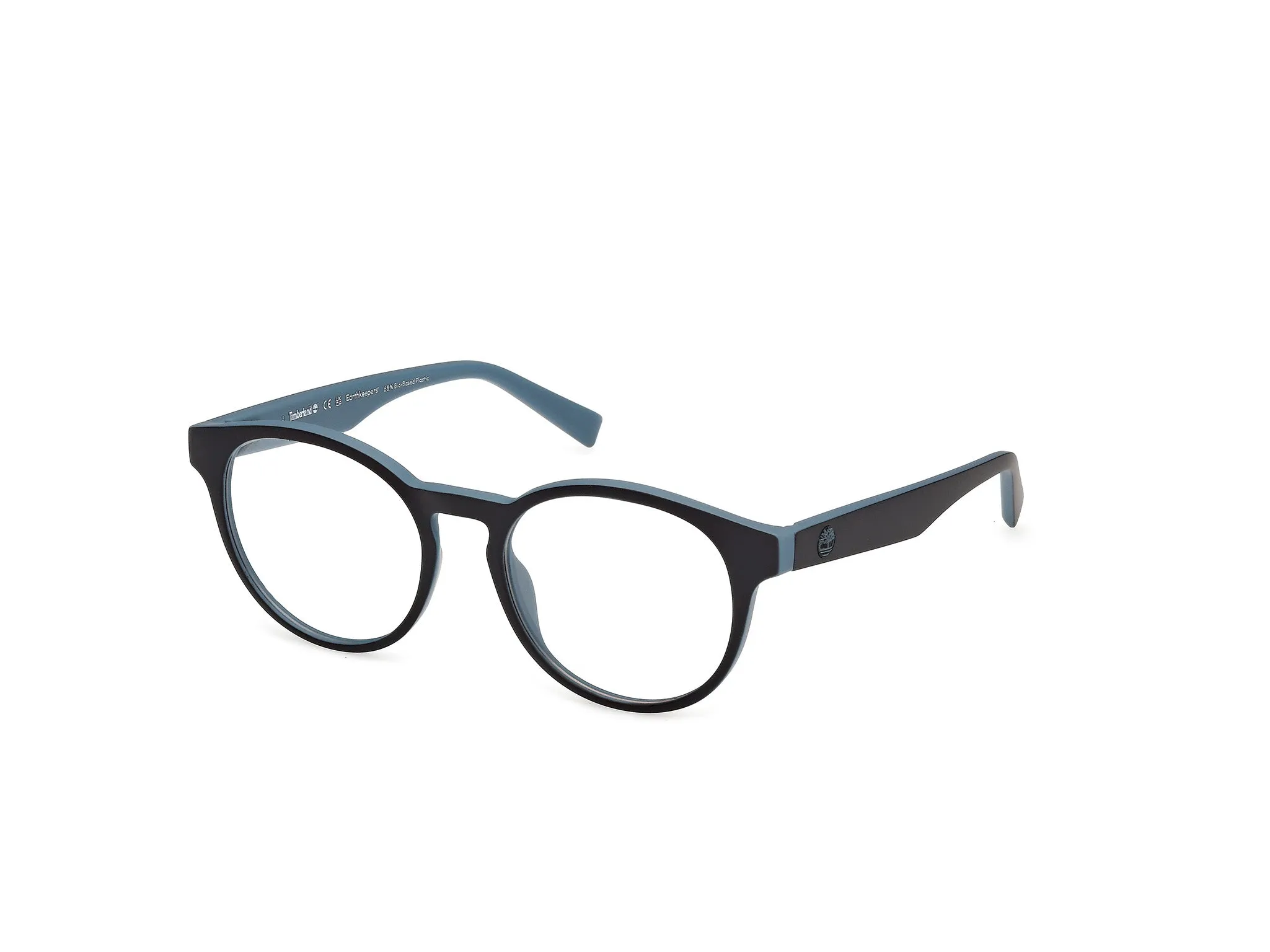 Timberland TB50101 002 Montature da vista Iniettato Nero Rotonda Normale - immagine 1